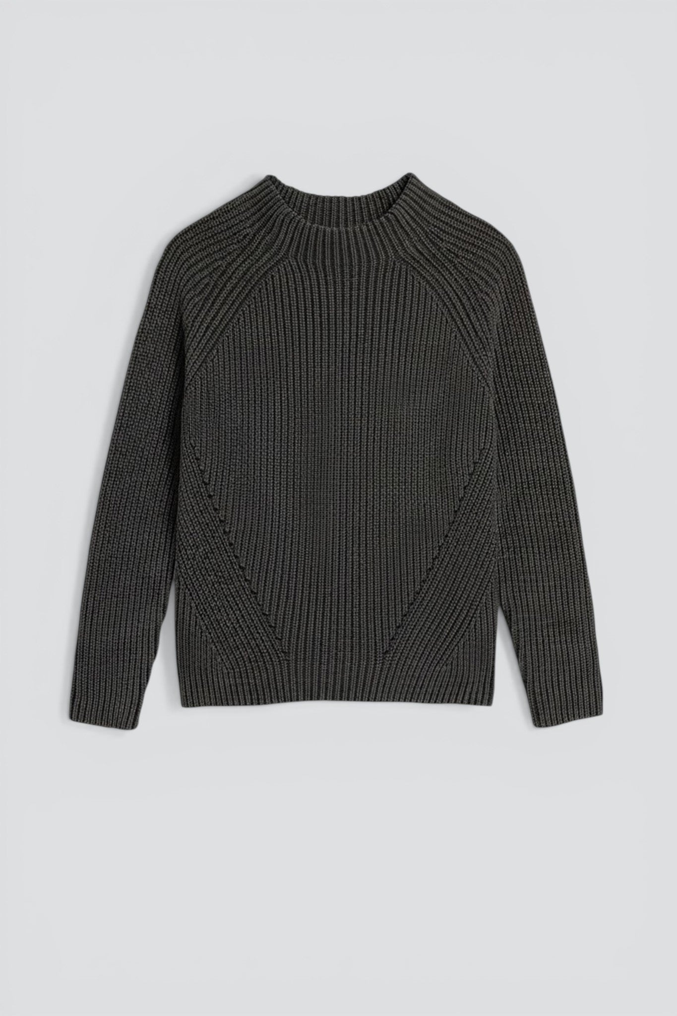 Black Daphne Washed Cotton Sweater