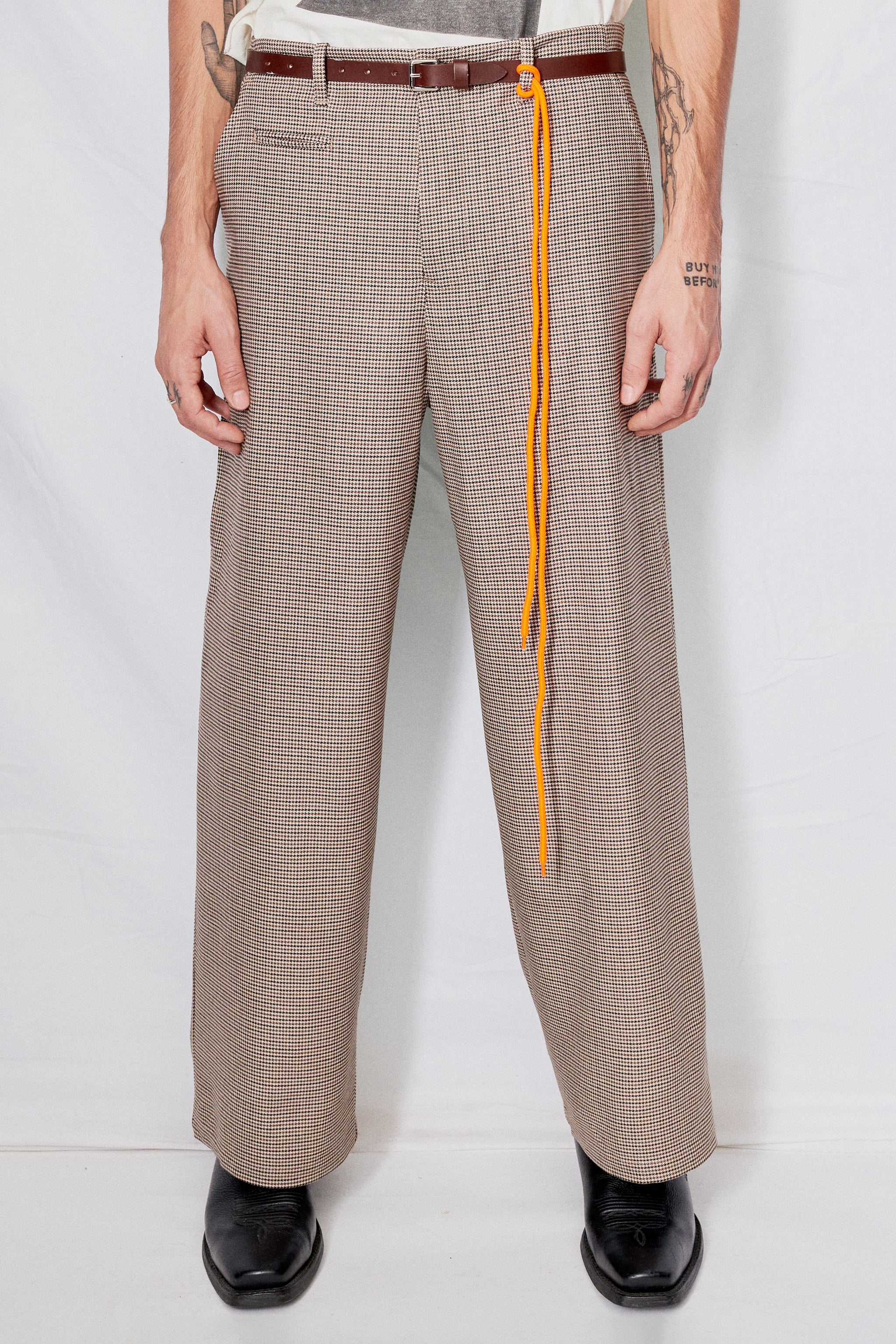 Houndstooth Suiting Full Pant