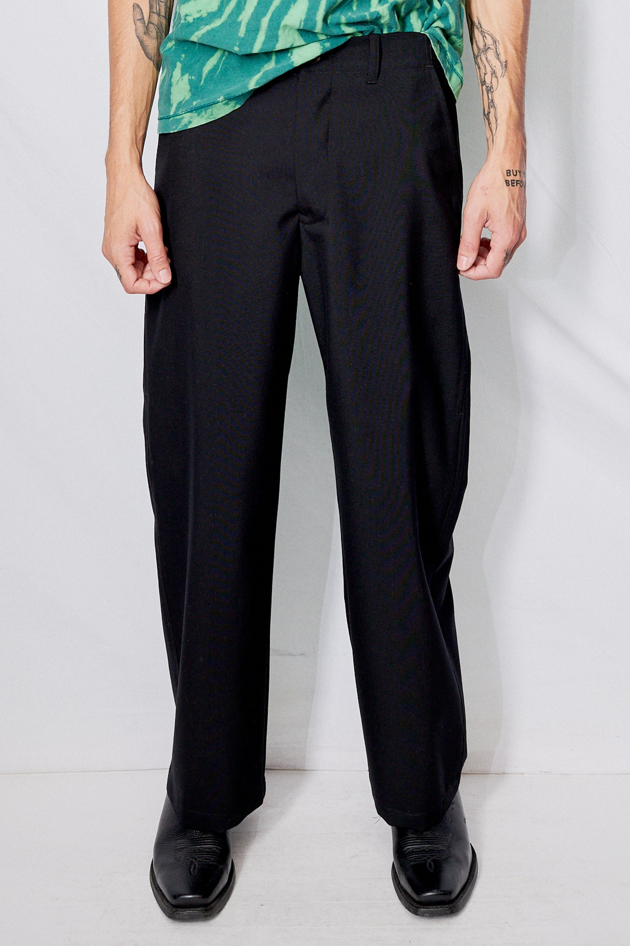 Black Suiting Full Pant