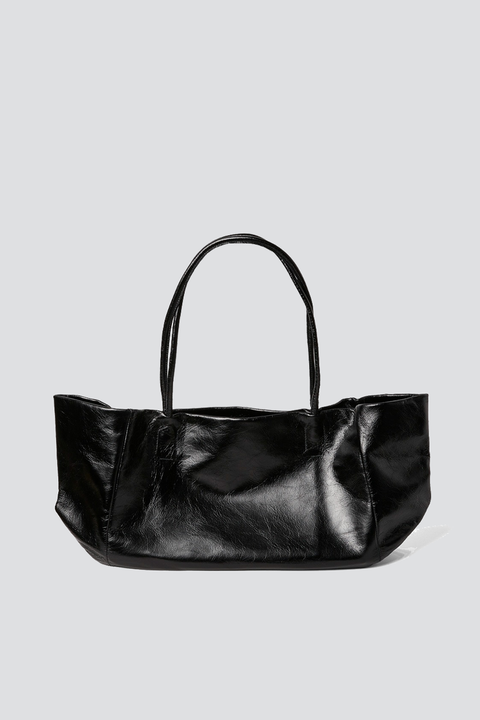No. 338 Black Leather Long Bag - Gabriela Coll Garments – Assembly