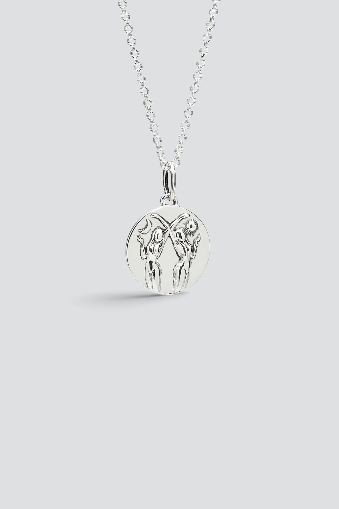 Silver Gemini Mini Zodiac Pendant