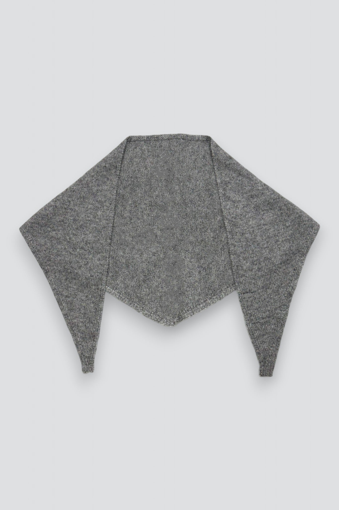 Heather Grey Triangle Scarf