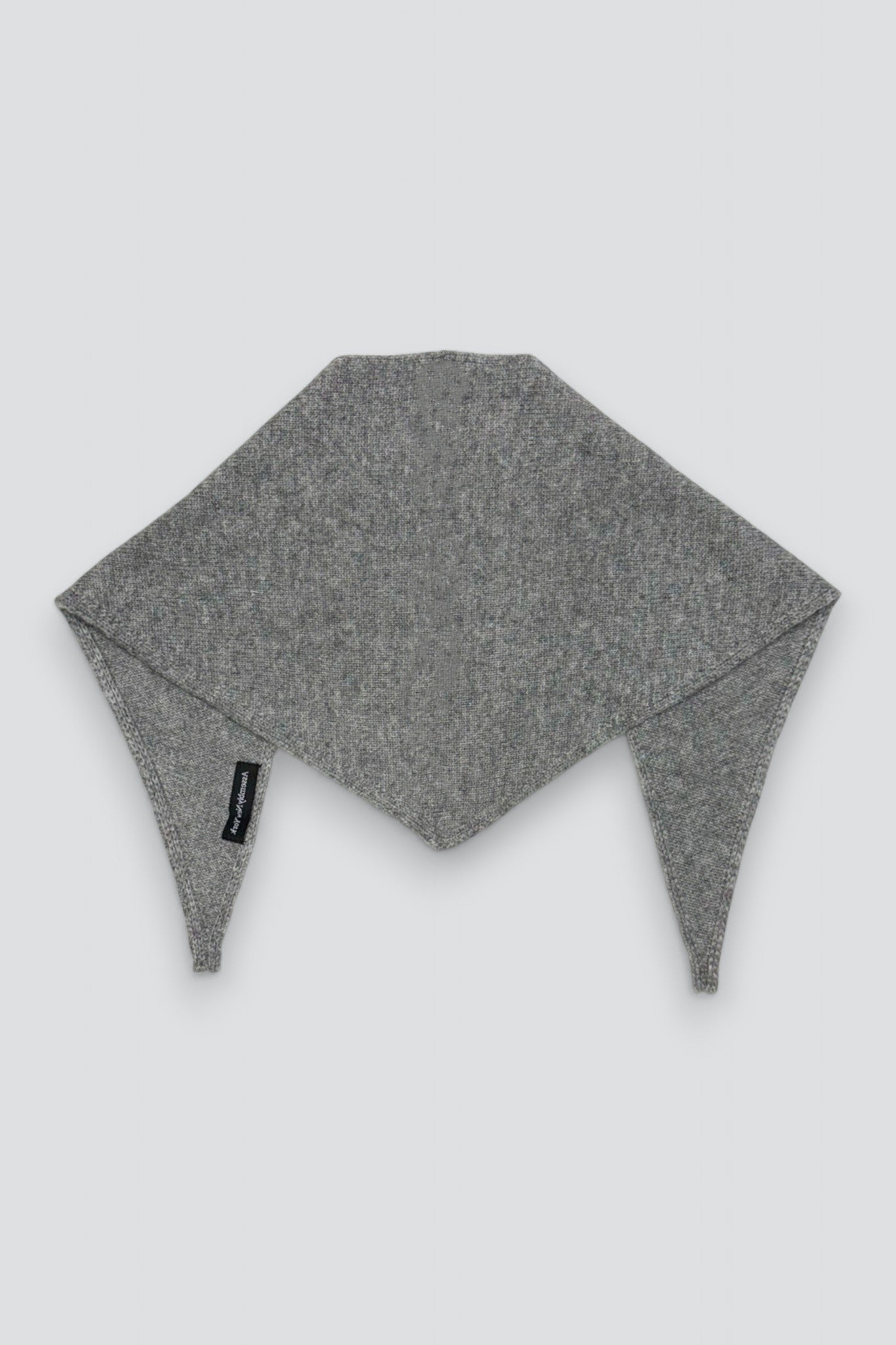 Heather Grey Triangle Scarf
