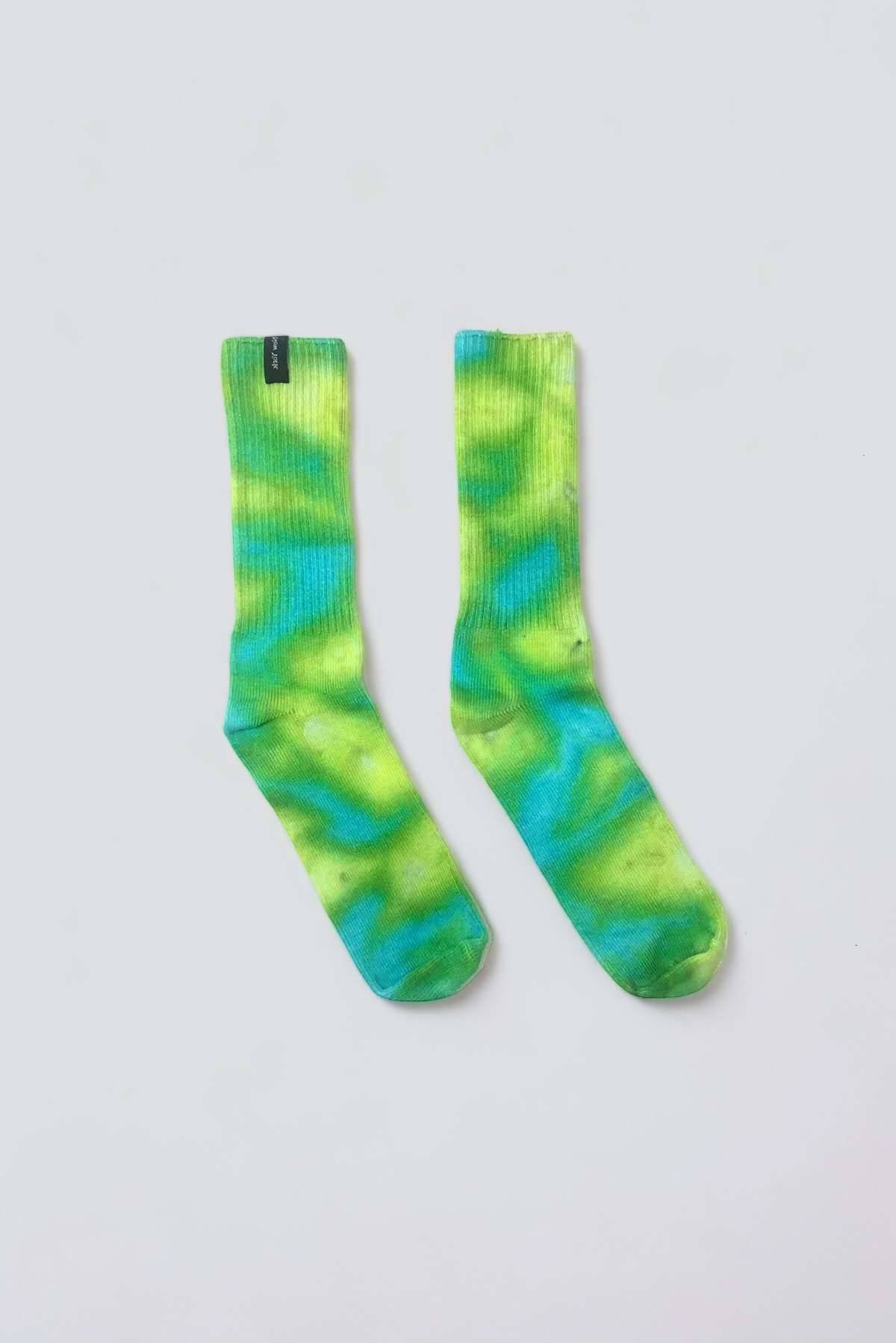 Bamboo Green Tie Dye Sock
