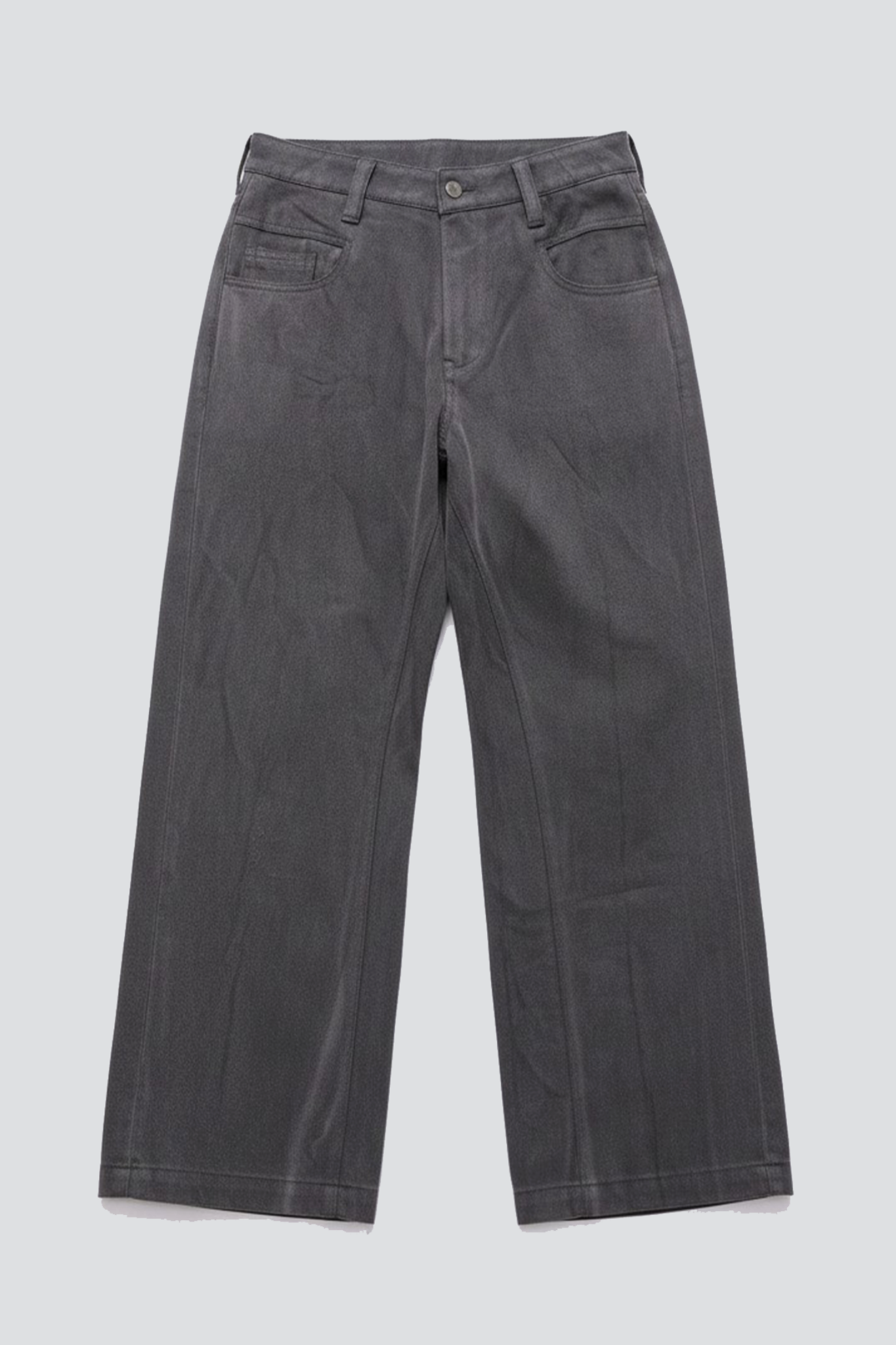Black Grey Wash Denim Twist Jean