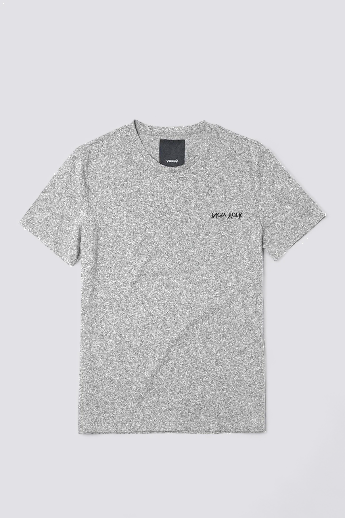 Grey New York Chest Logo T-Shirt