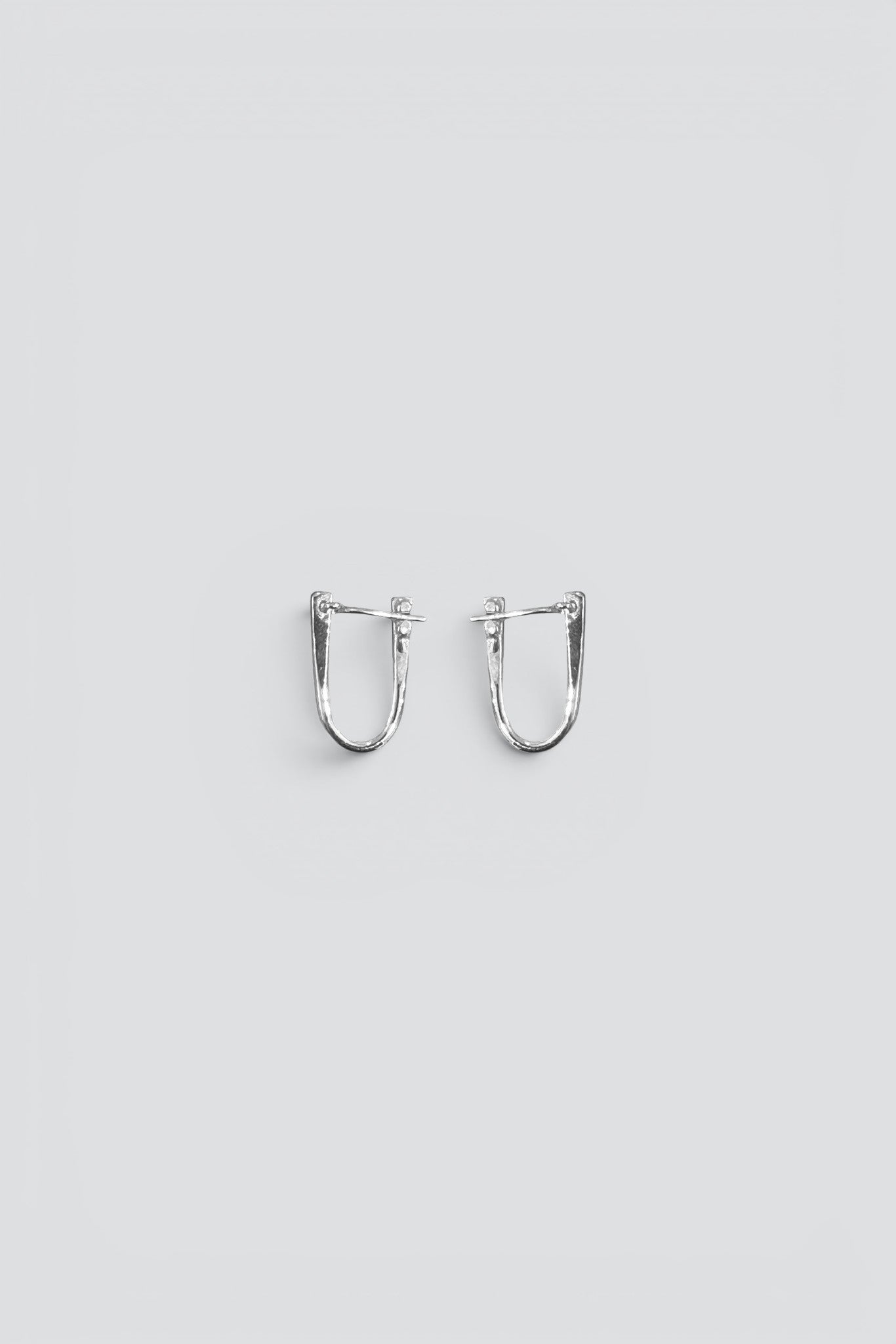 Silver Hammo Hoops