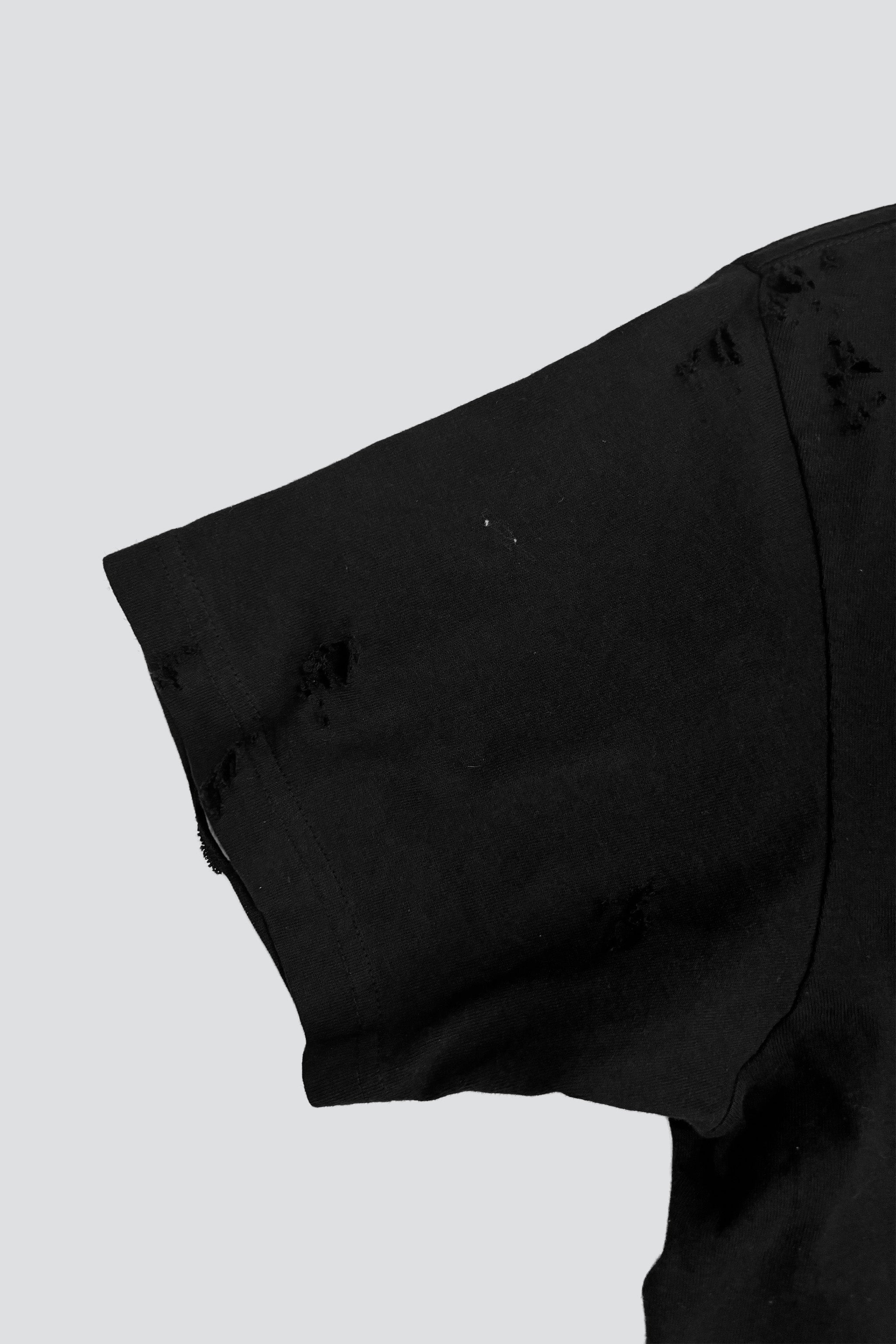 Distressed Black T-Shirt - Assembly New York