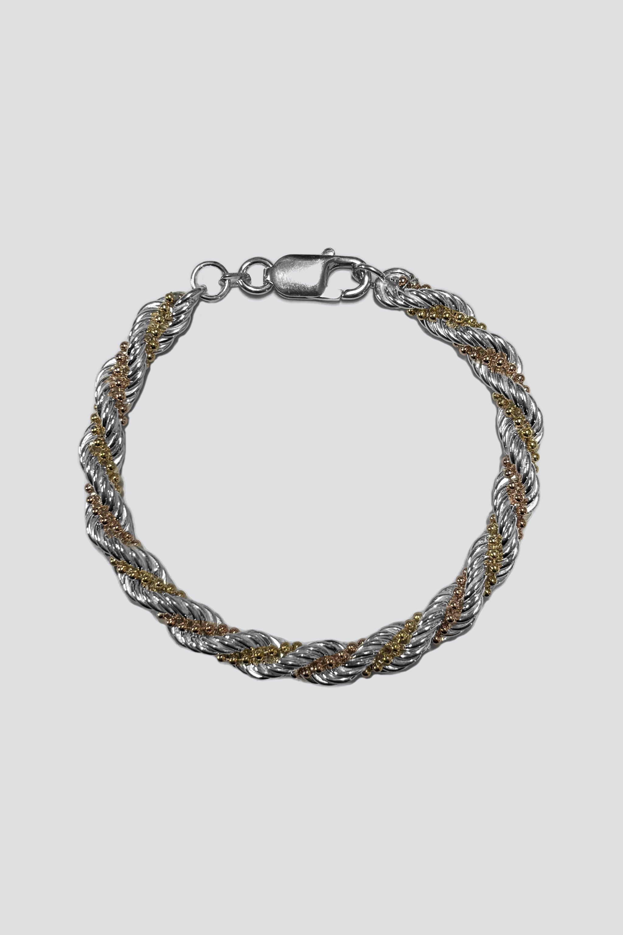 14K Gold and Sterling Silver Heavy Twist Chain