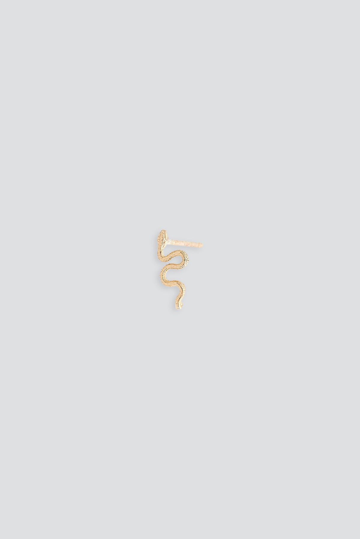 14k Solid Gold Snake Itty Bitty Stud