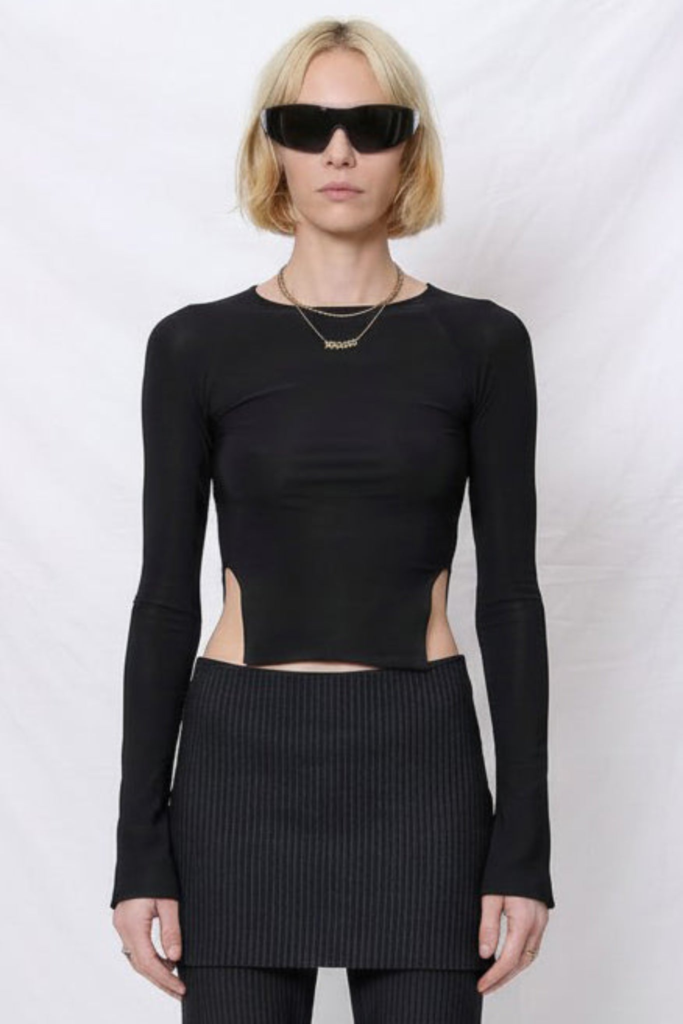 Black No Heart Top