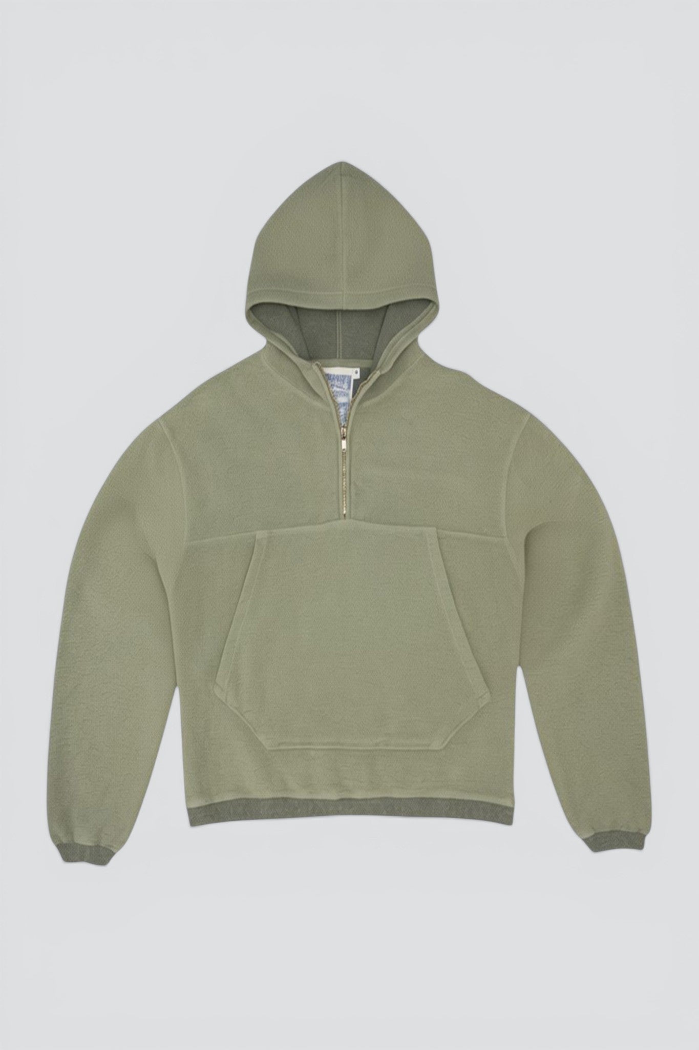 Olive Green Heather Osprey Cropped Sweatshirt