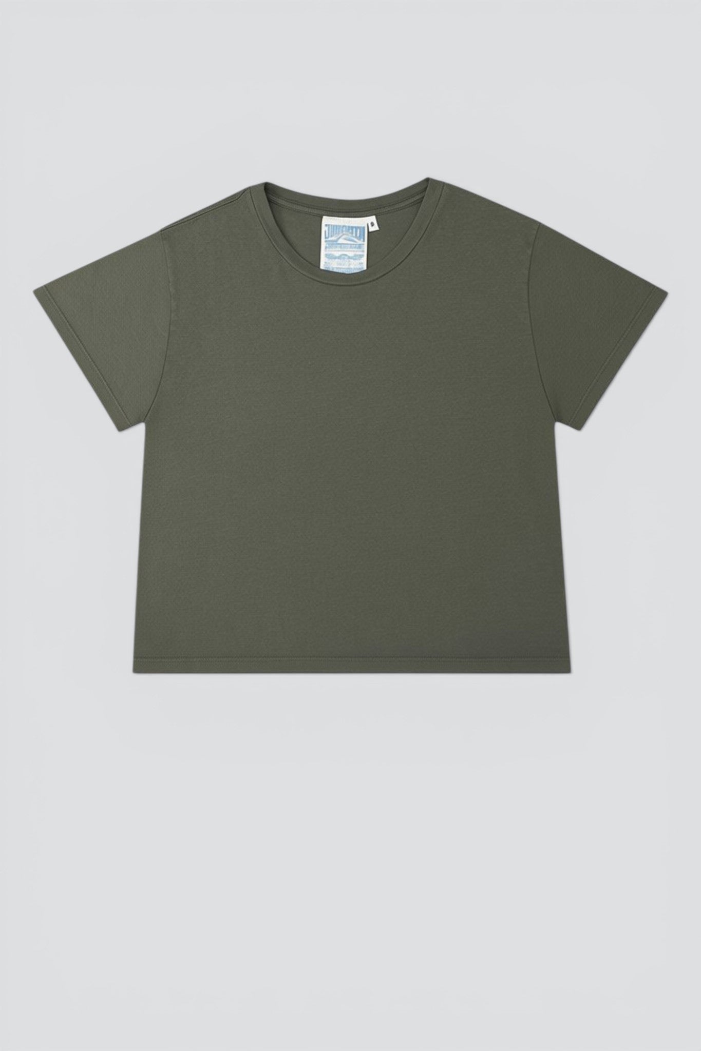 Olive Green Cropped Ojai Tee