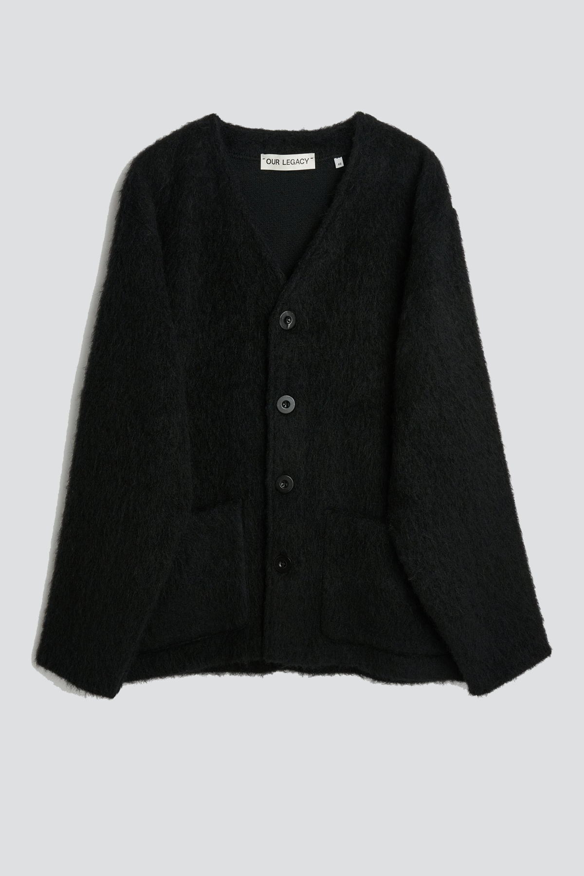 Black Mohair Cardigan