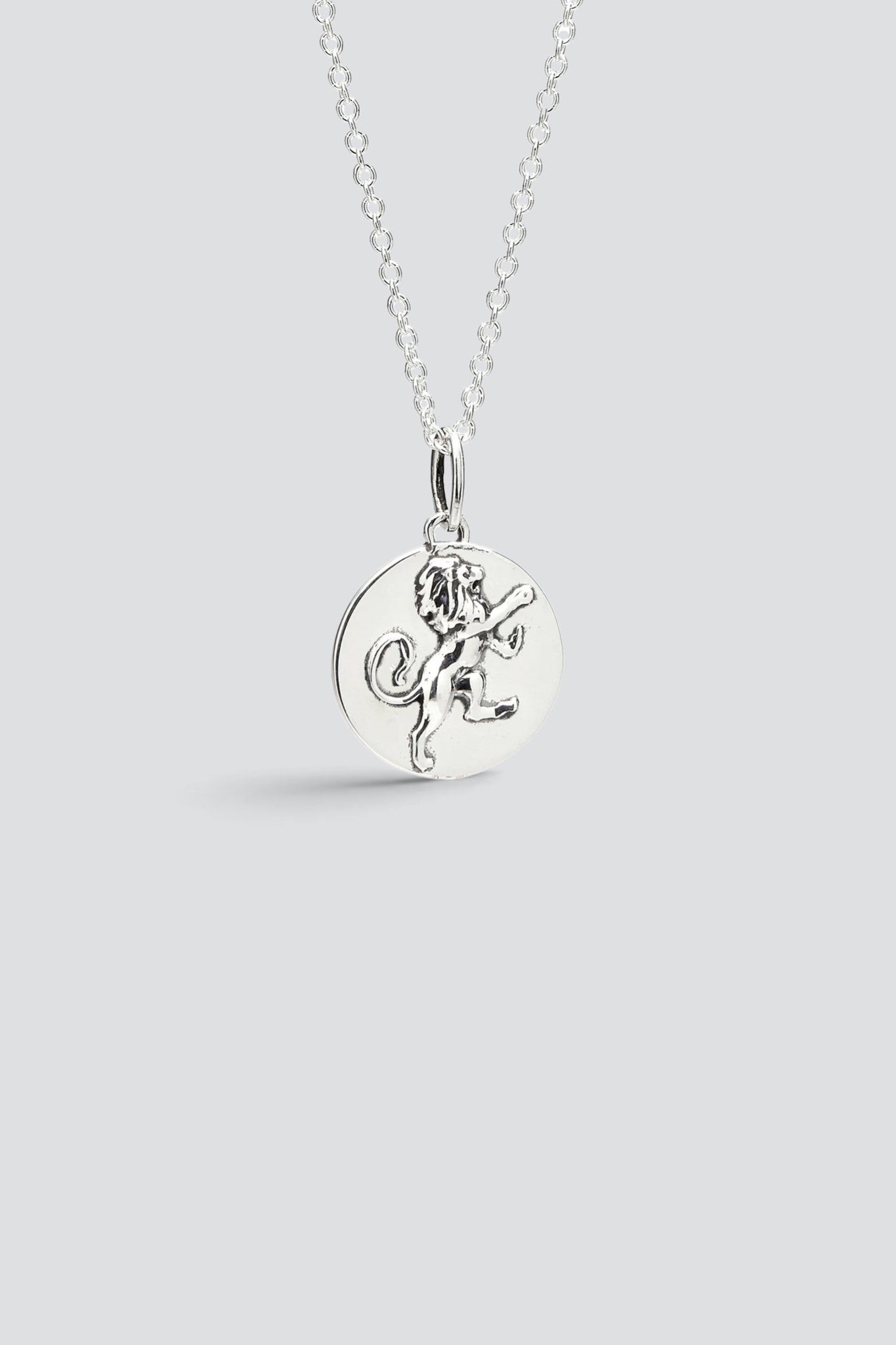 Silver Leo Mini Zodiac Pendant