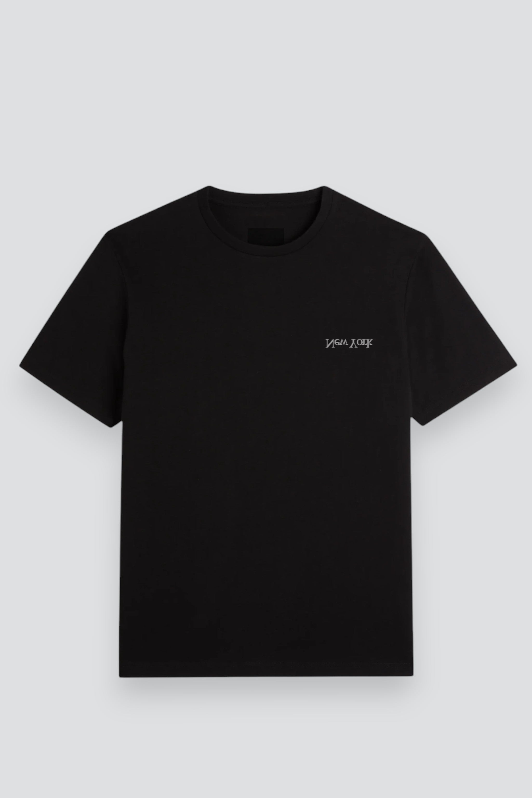 Black New York Chest Logo T-Shirt