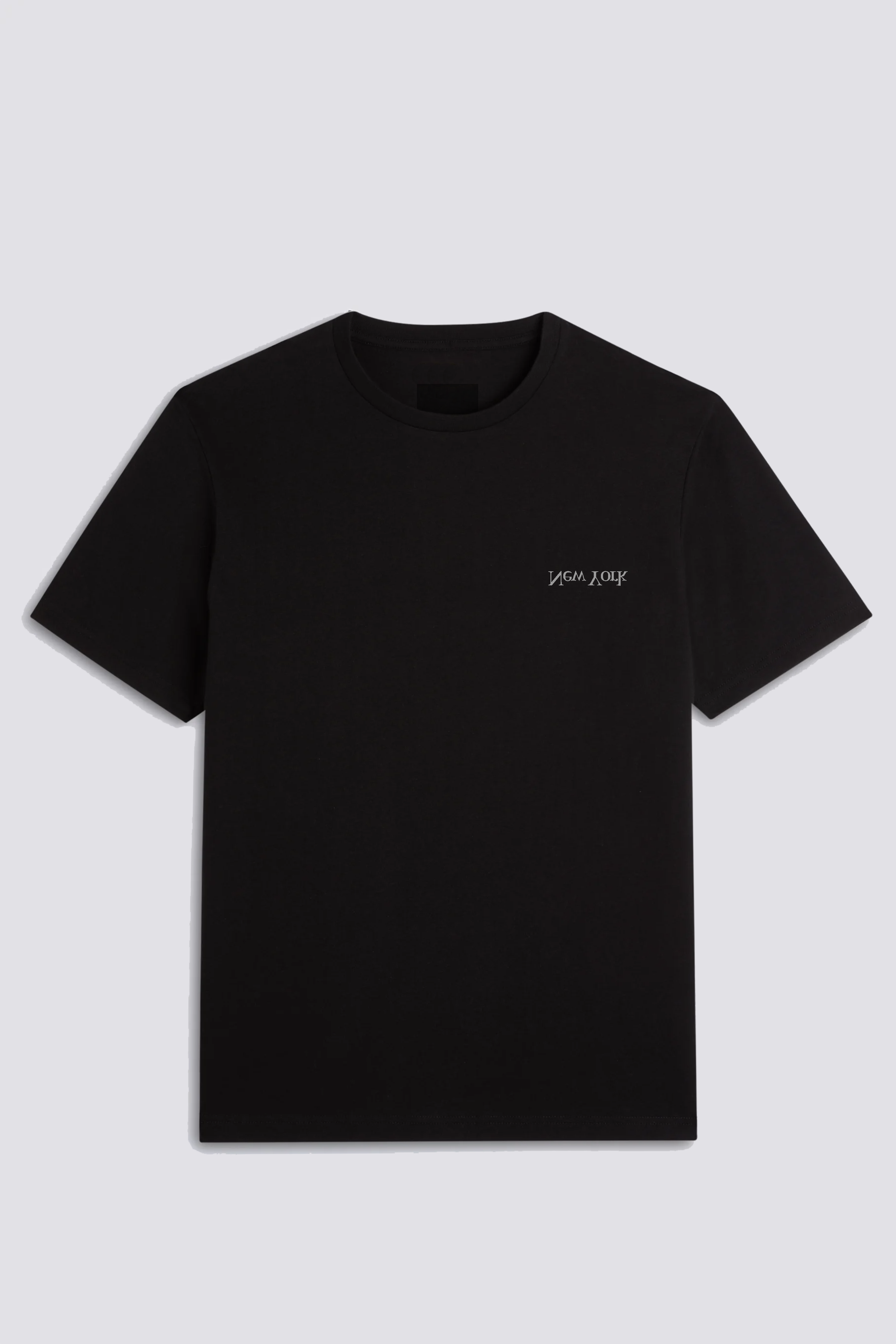 Black New York Chest Logo T-Shirt