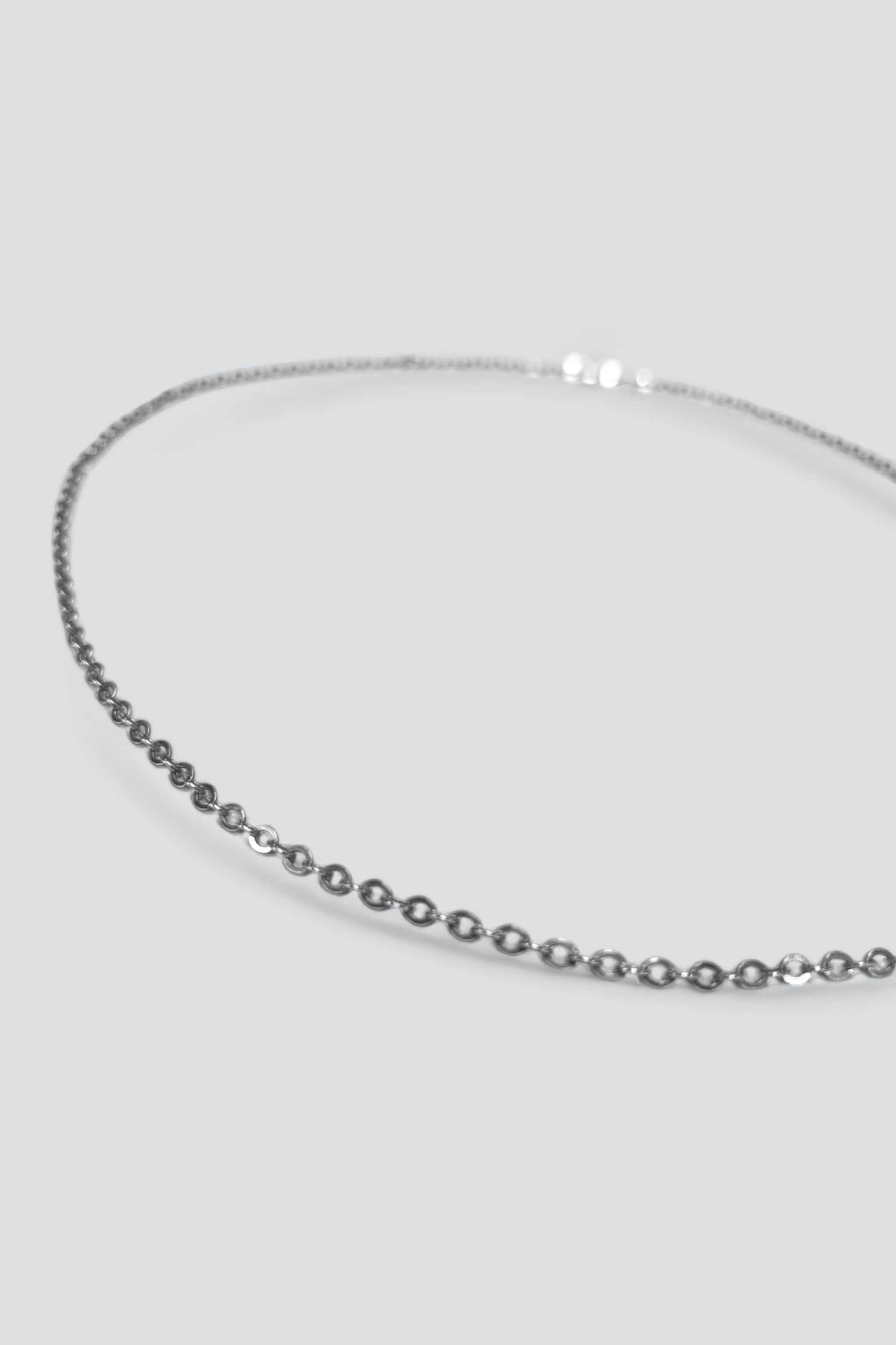 Sterling Silver Long Circle Chain