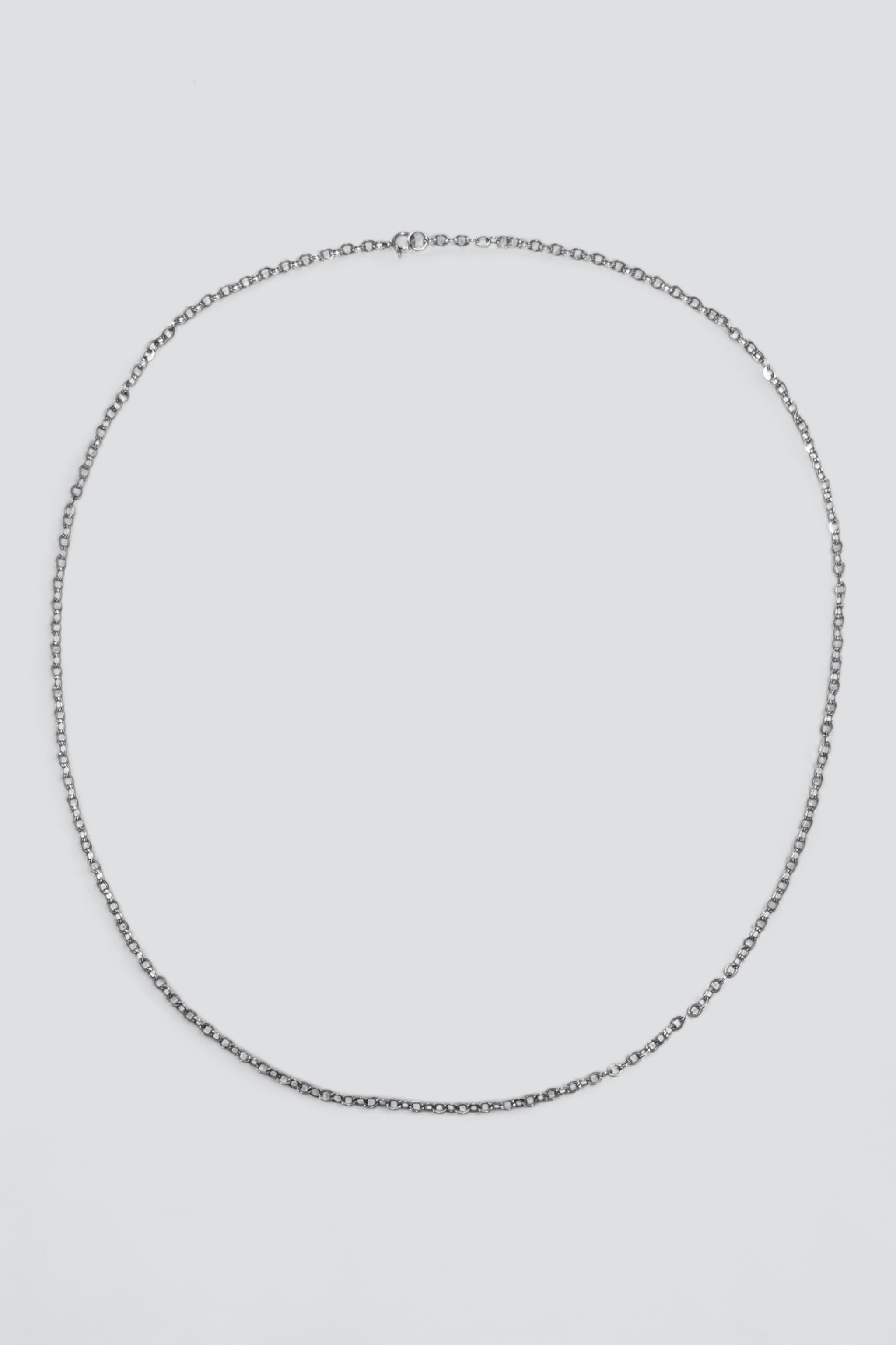 Sterling Silver Long Circle Chain