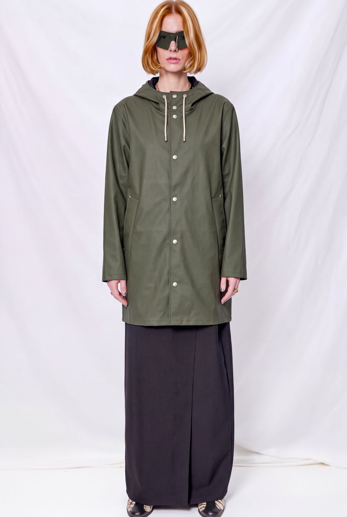Green Stockholm Lightweight Raincoat