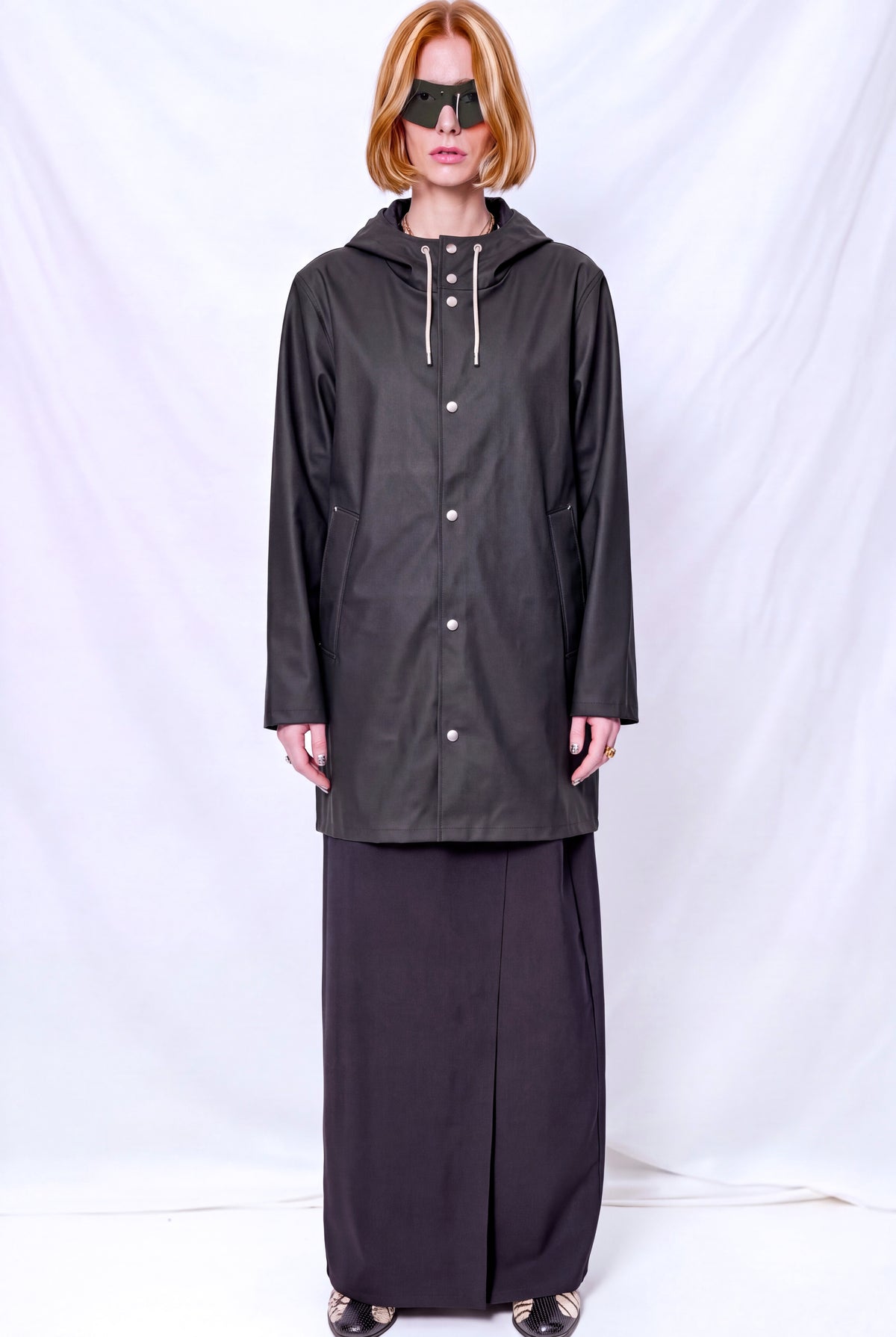 Black Stockholm Lightweight Raincoat