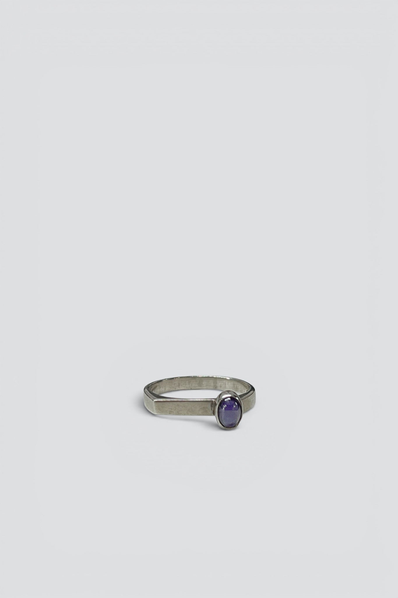 Sterling Silver Amethyst Dot Ring