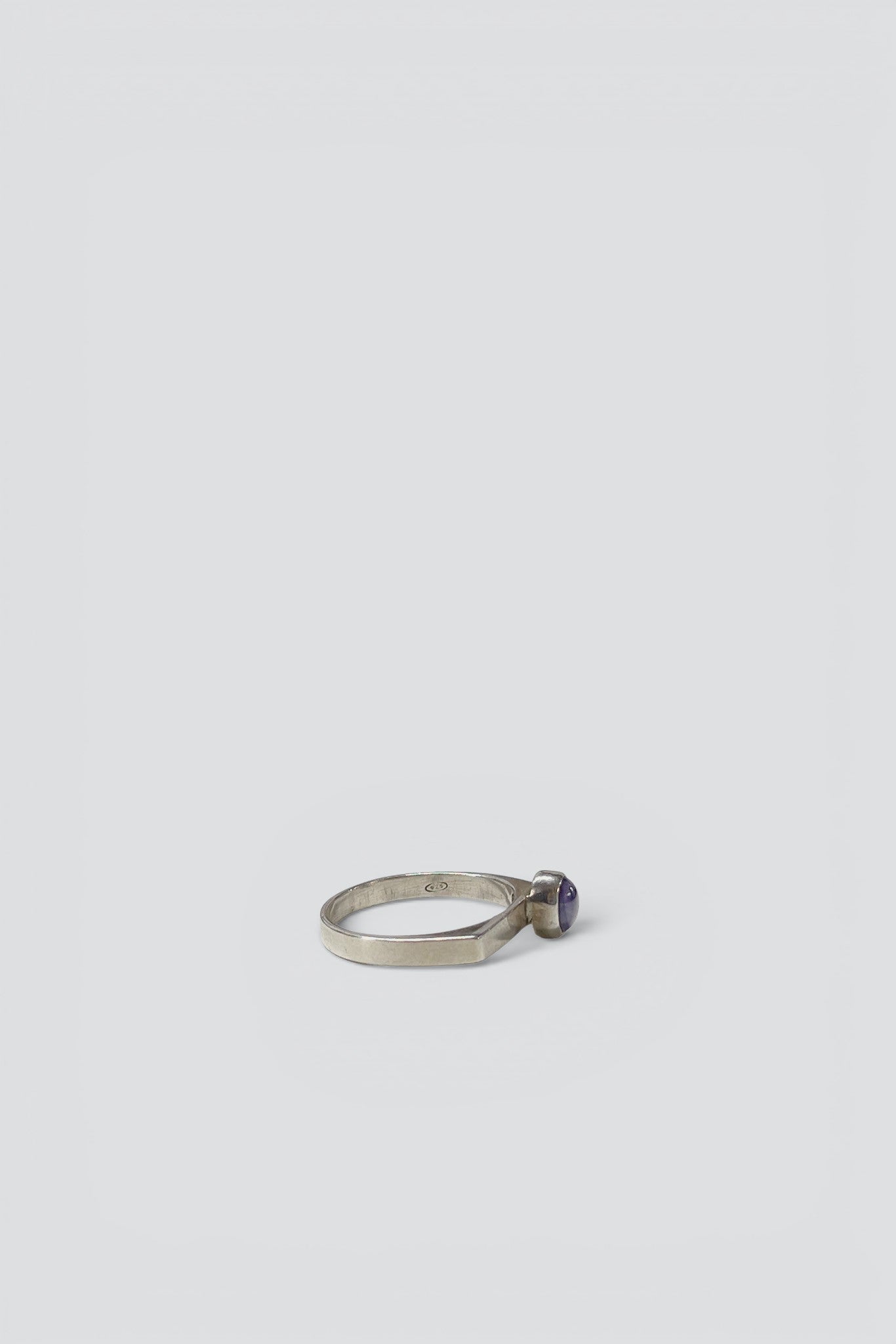 Sterling Silver Amethyst Dot Ring