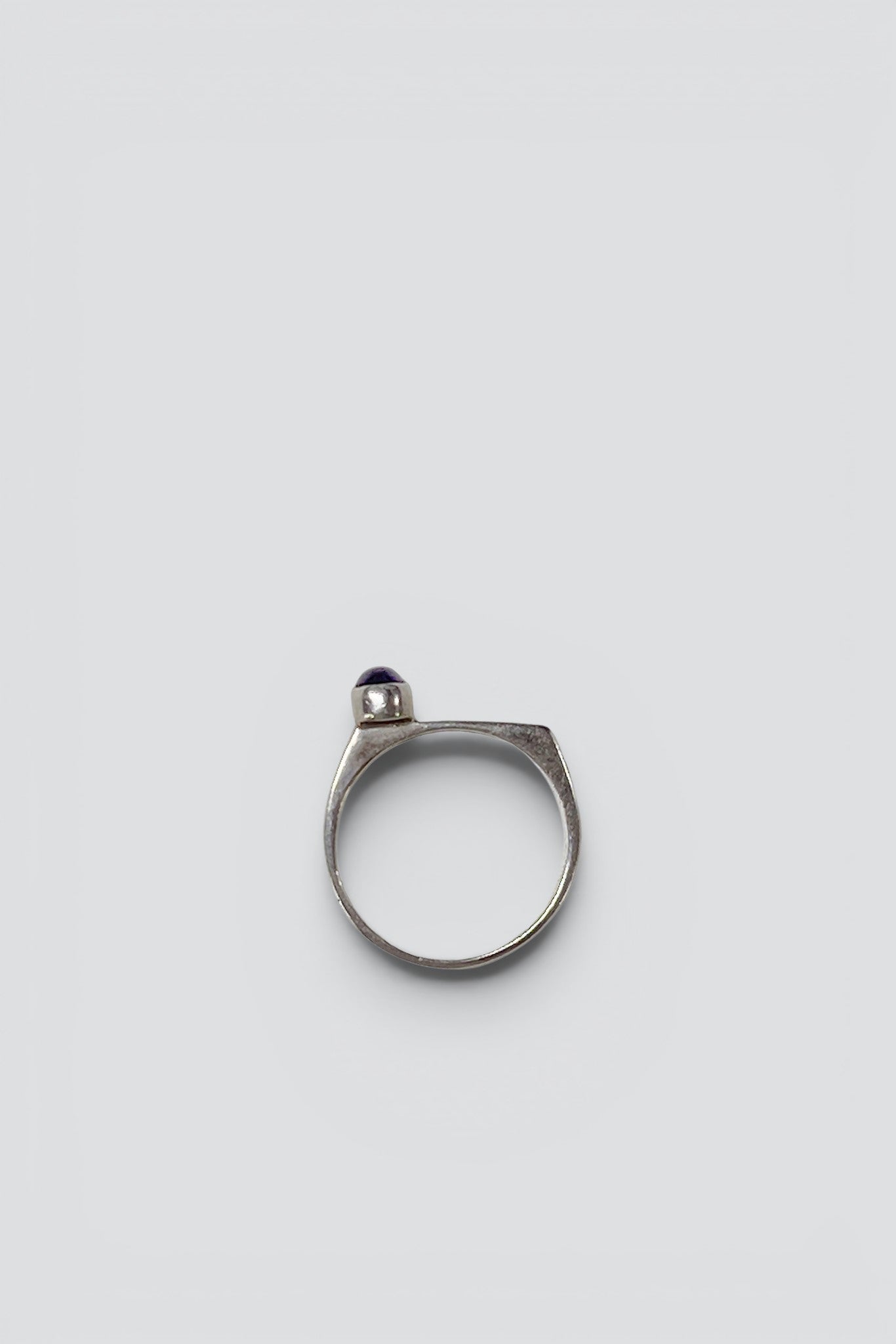 Sterling Silver Amethyst Dot Ring