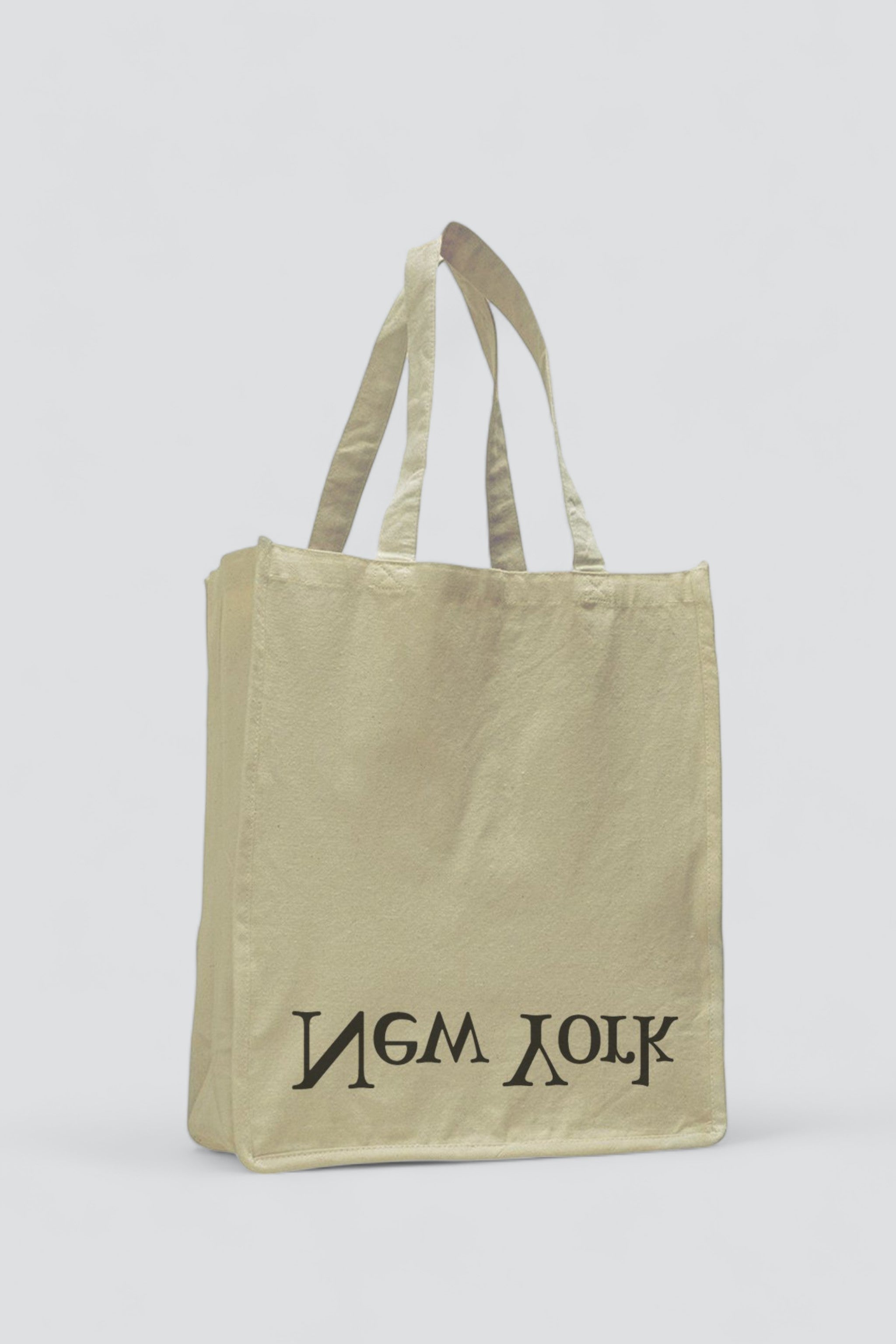 Canvas New York Logo Tote Bag - Natural