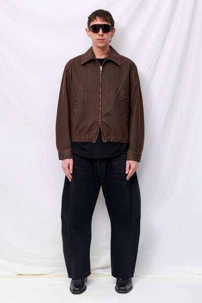 Brown Coating Cotton Drizzler Jacket - Yoke – Assembly New York