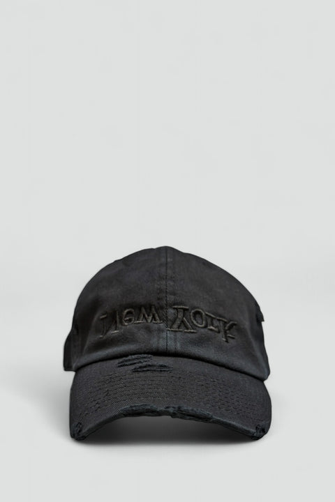 NWOT Black Vintage Distressed Hat Adjustable Embroidered Idyllwild Ca NWOT Way West Women main image 2
