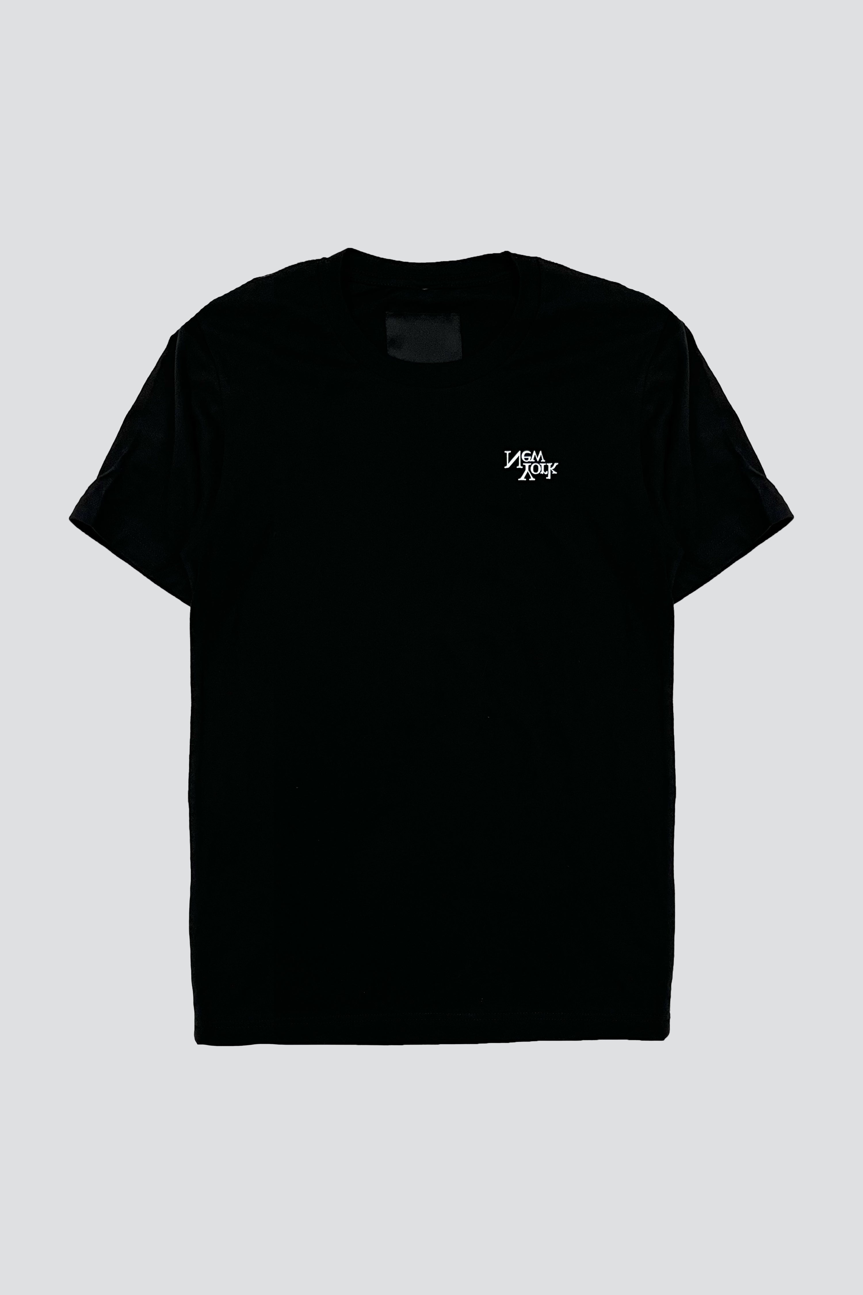 Black New York V2 Chest Logo T-Shirt