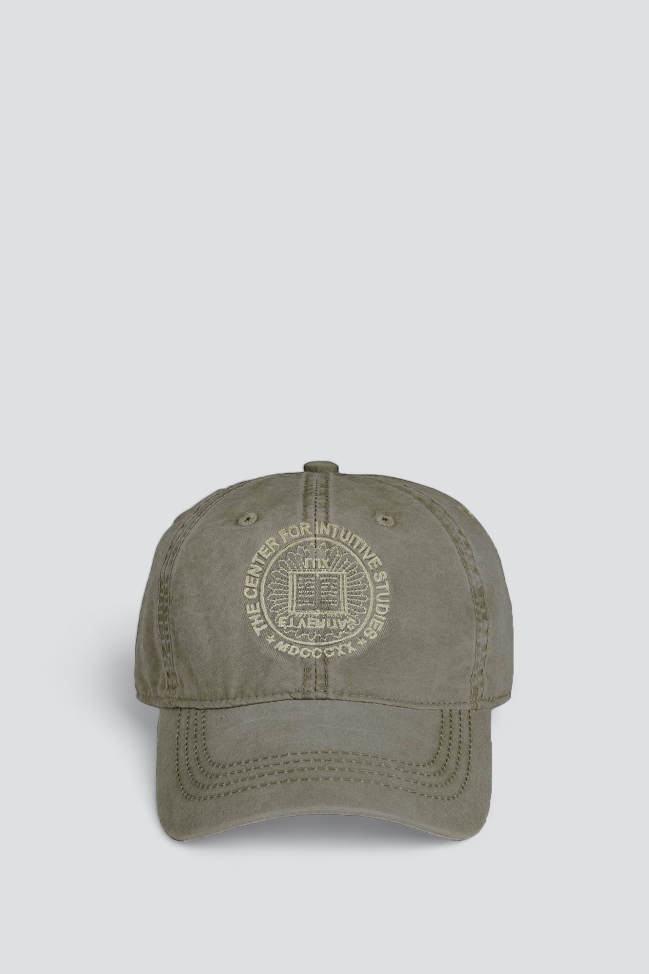 The Center for Intuitive Studies Circle Logo Hat - Washed Olive Green