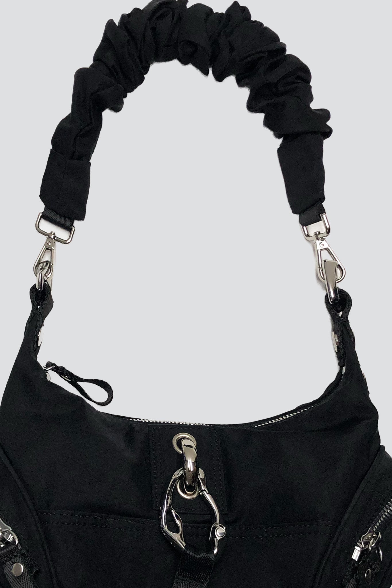 Black/Chrome Mechanical Bag