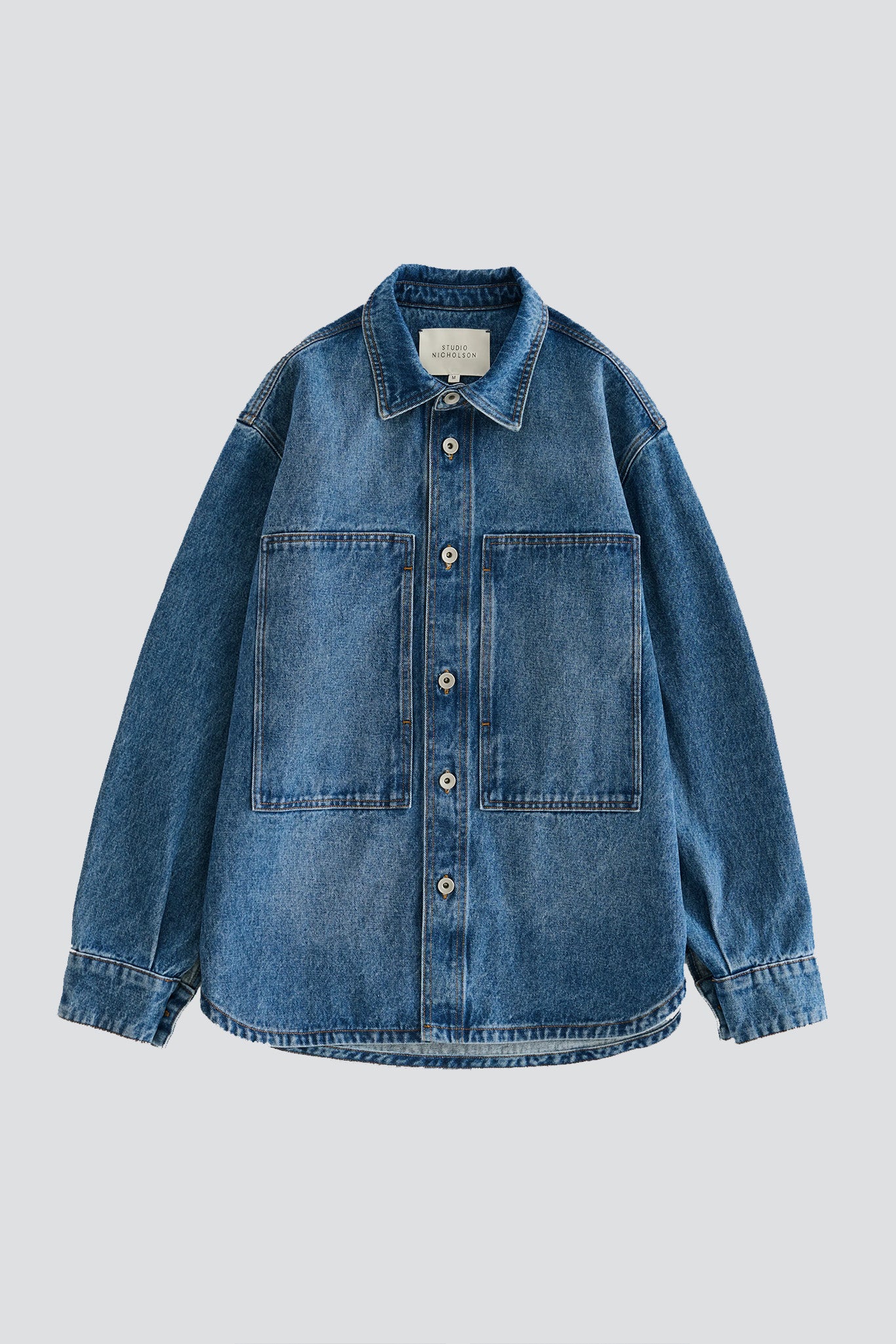 Worn Wash Indigo Paso Denim Patch Pocket Shirt