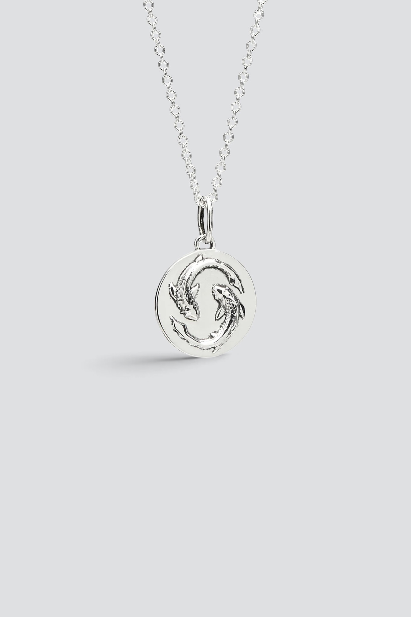Silver Pisces Mini Zodiac Pendant
