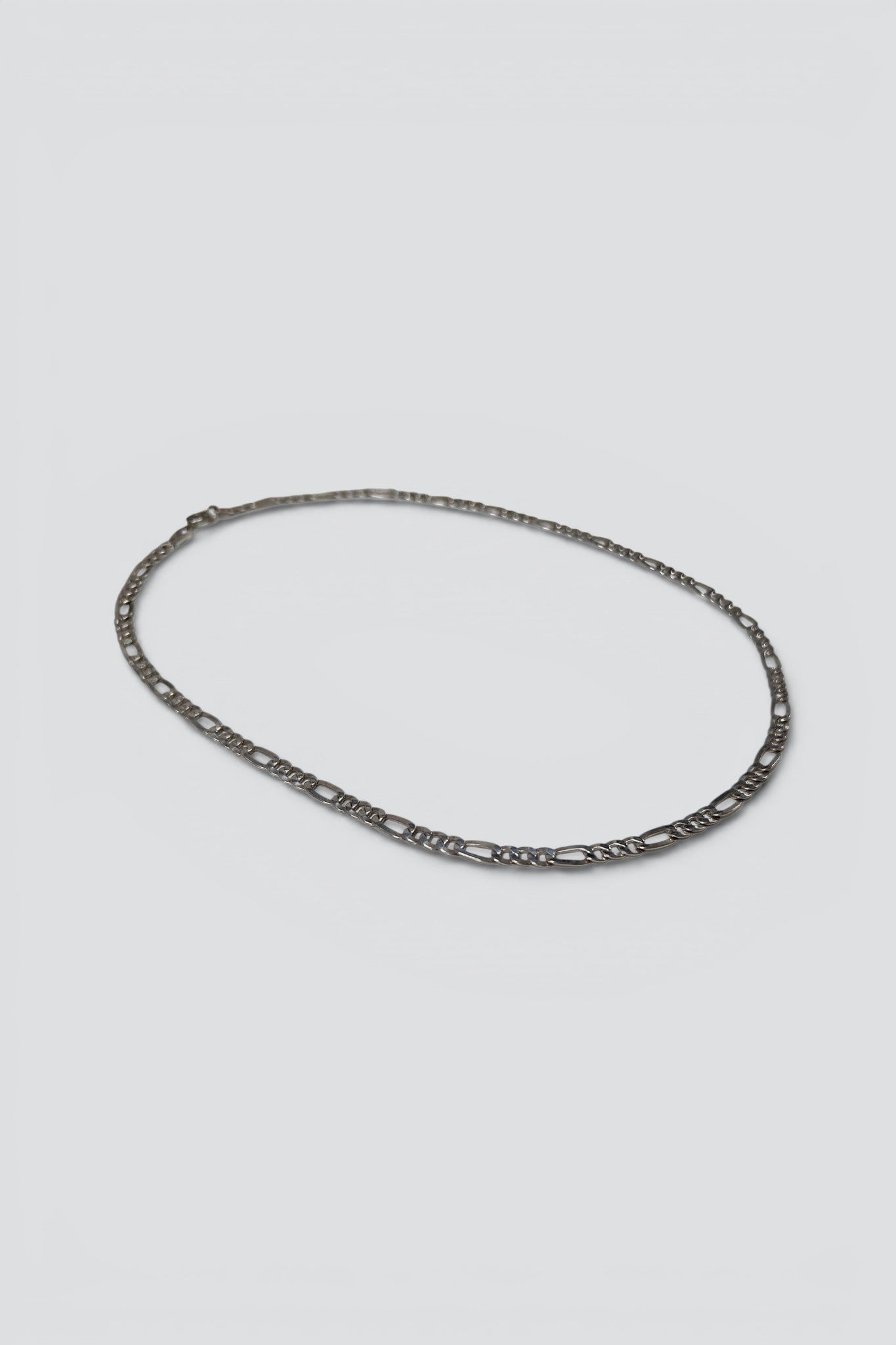 Sterling Silver Figaro Chain Necklace