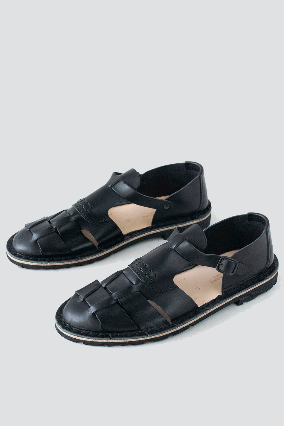 Black 10/04 Black Stitch Sandal