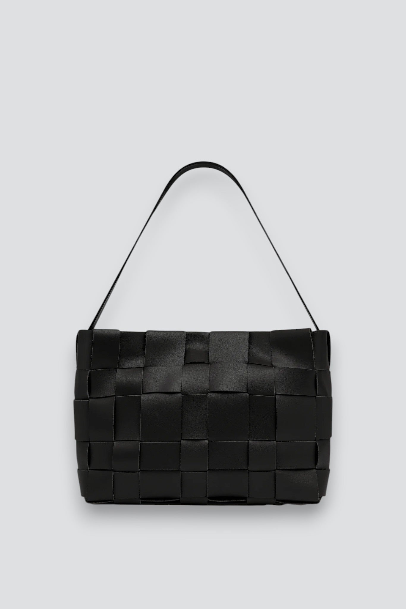 Black Woven Mini Tote