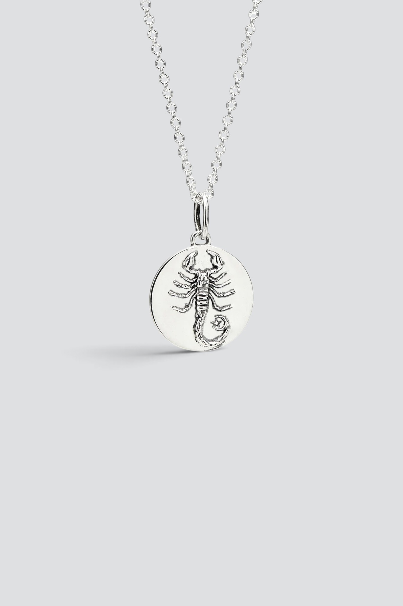 Silver Scorpio Mini Zodiac Pendant