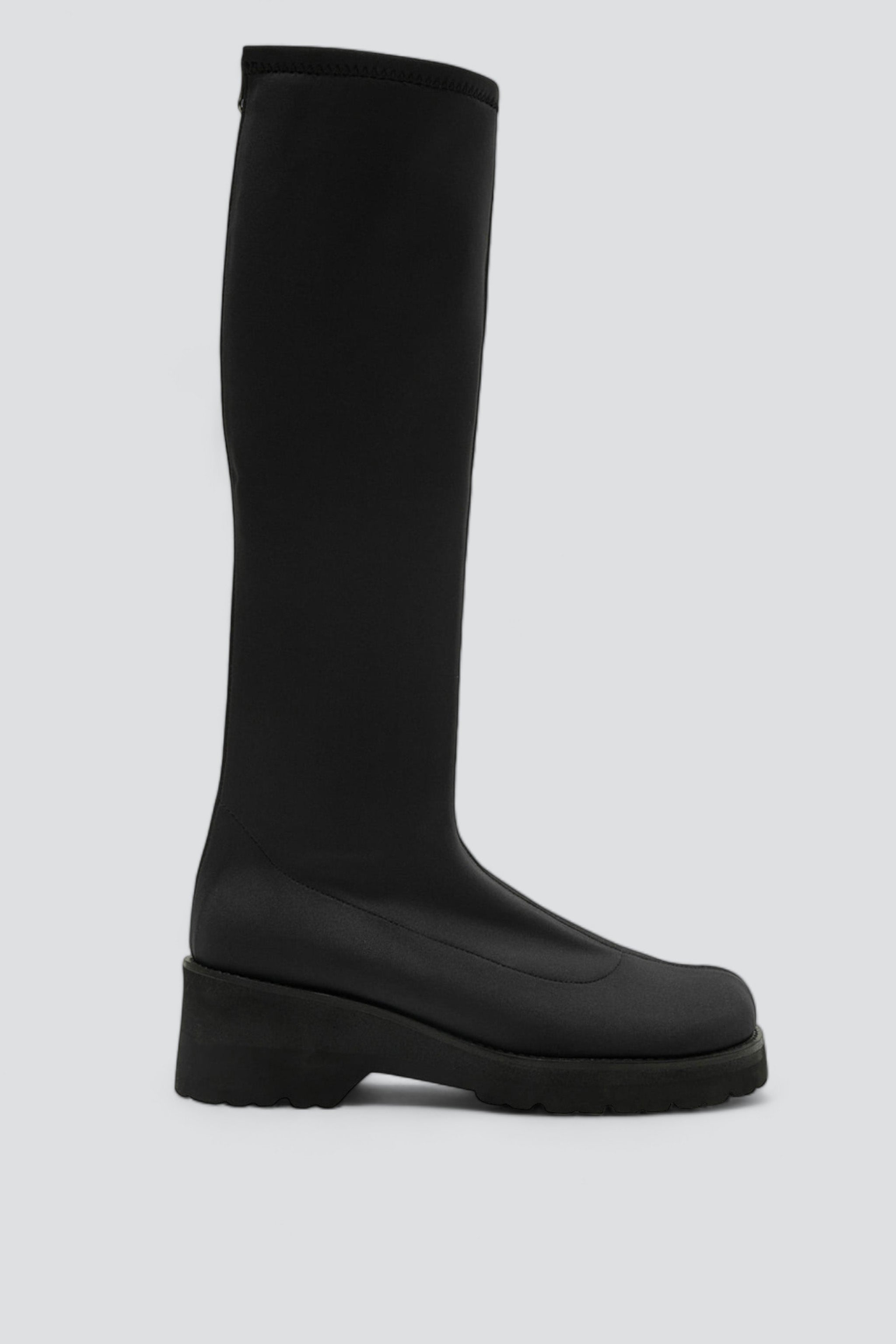 Black Scuba Long Boots