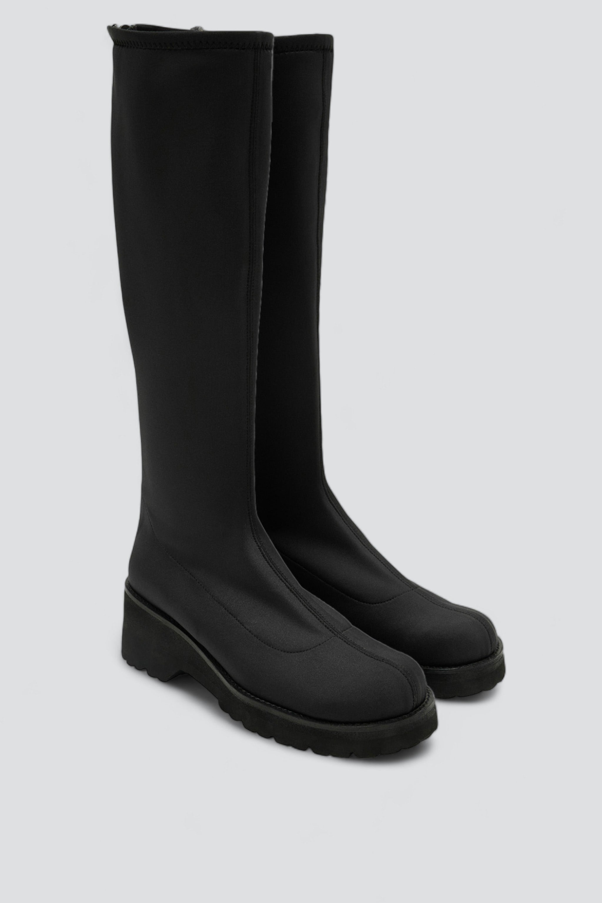 Black Scuba Long Boots
