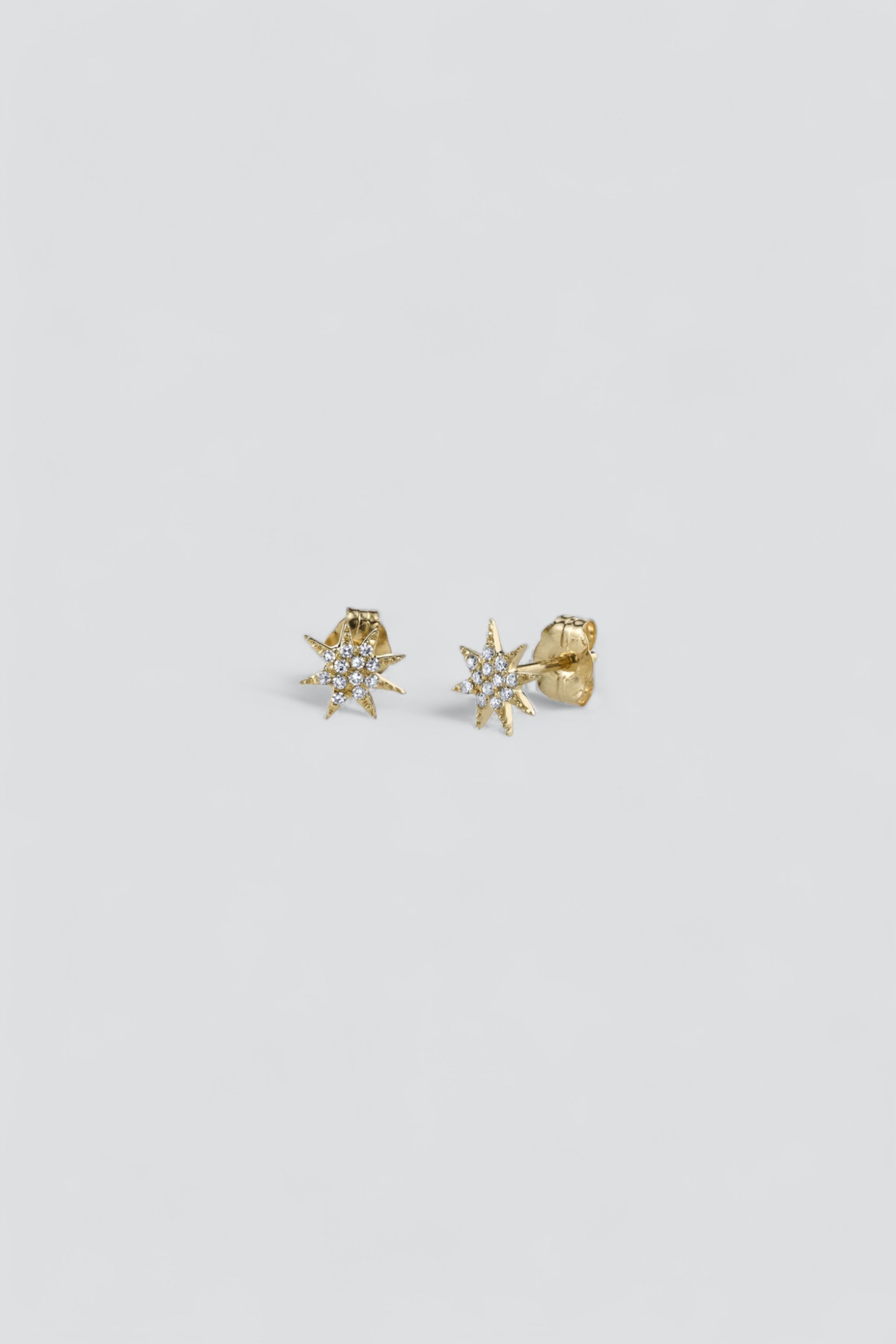 14K Single Shooting Star Earrings