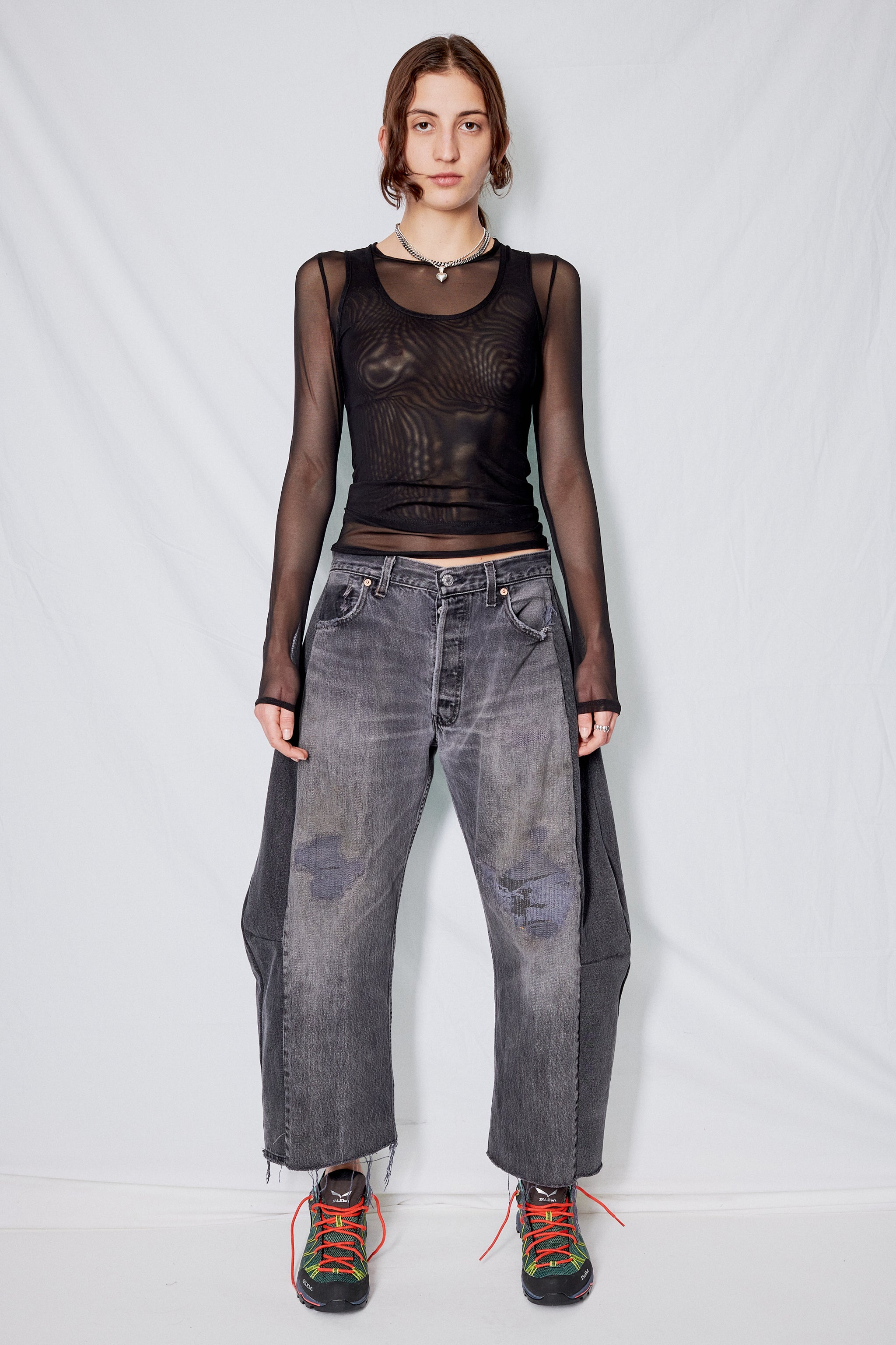 Vintage Black Reworked Lasso Jean