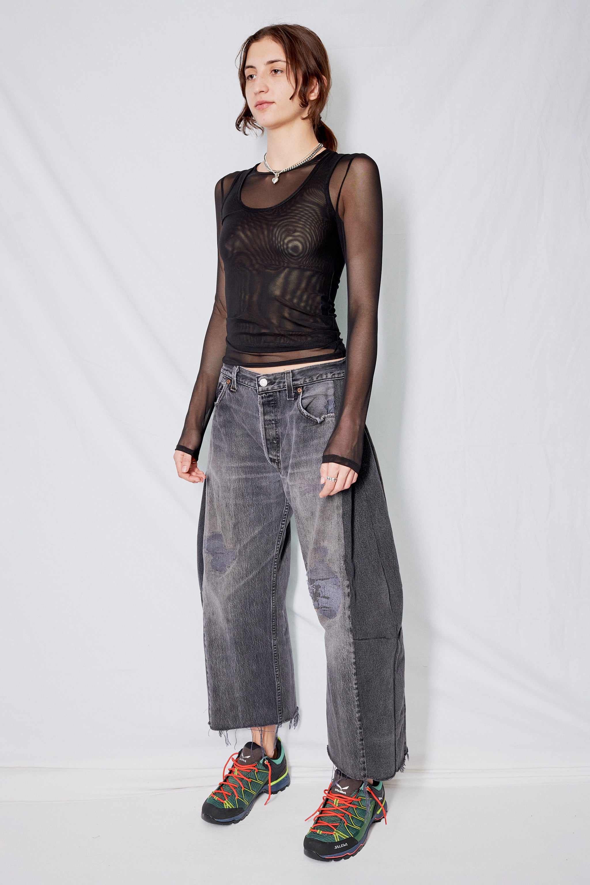 Vintage Black Reworked Lasso Jean