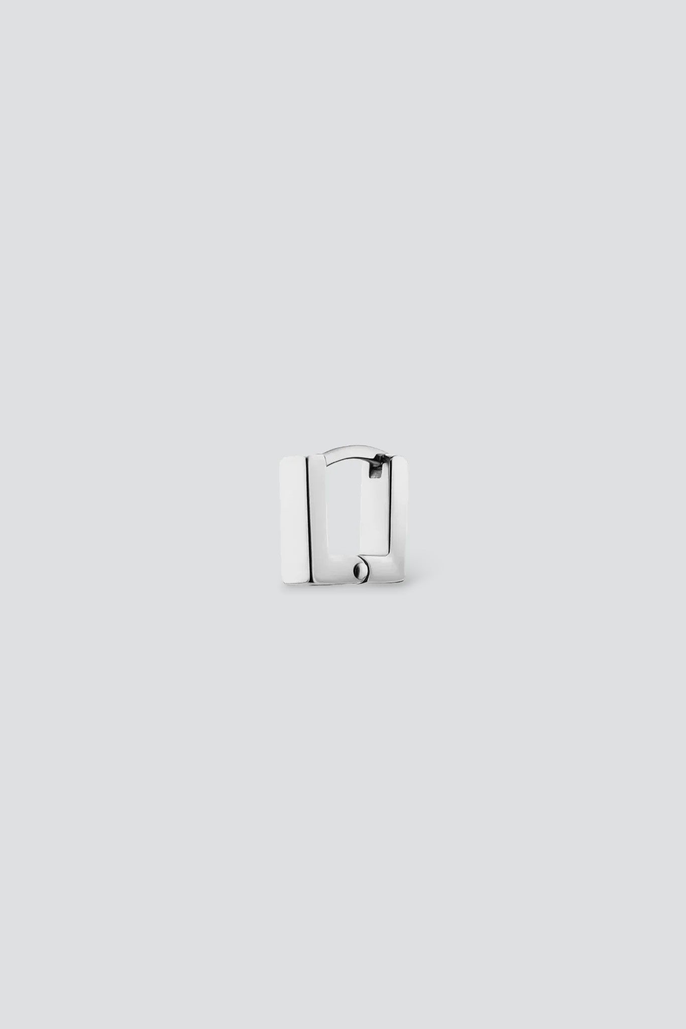 Sterling Silver Scatola Huggie Earring