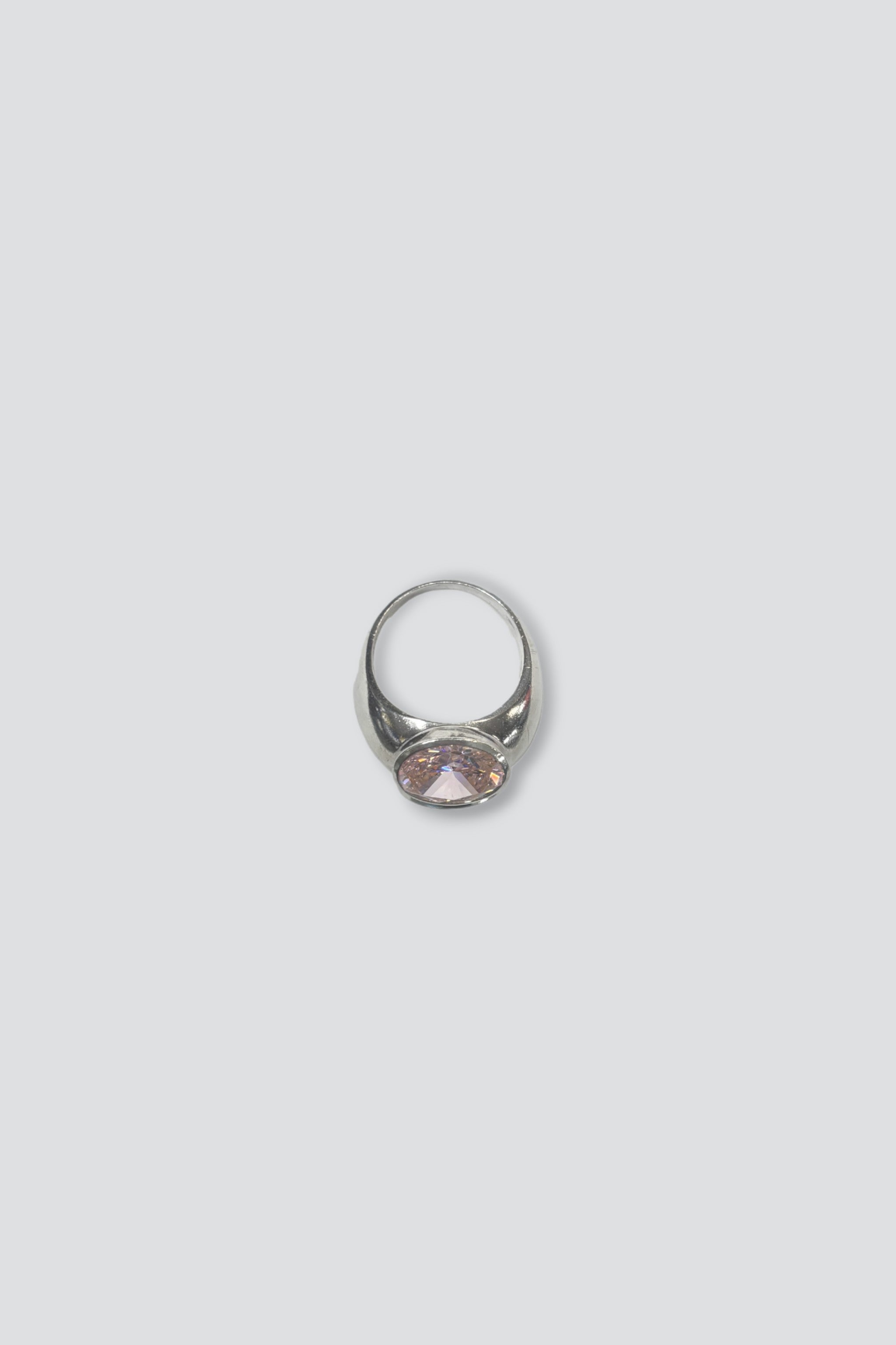 Sterling Silver Zirconia Dome Ring