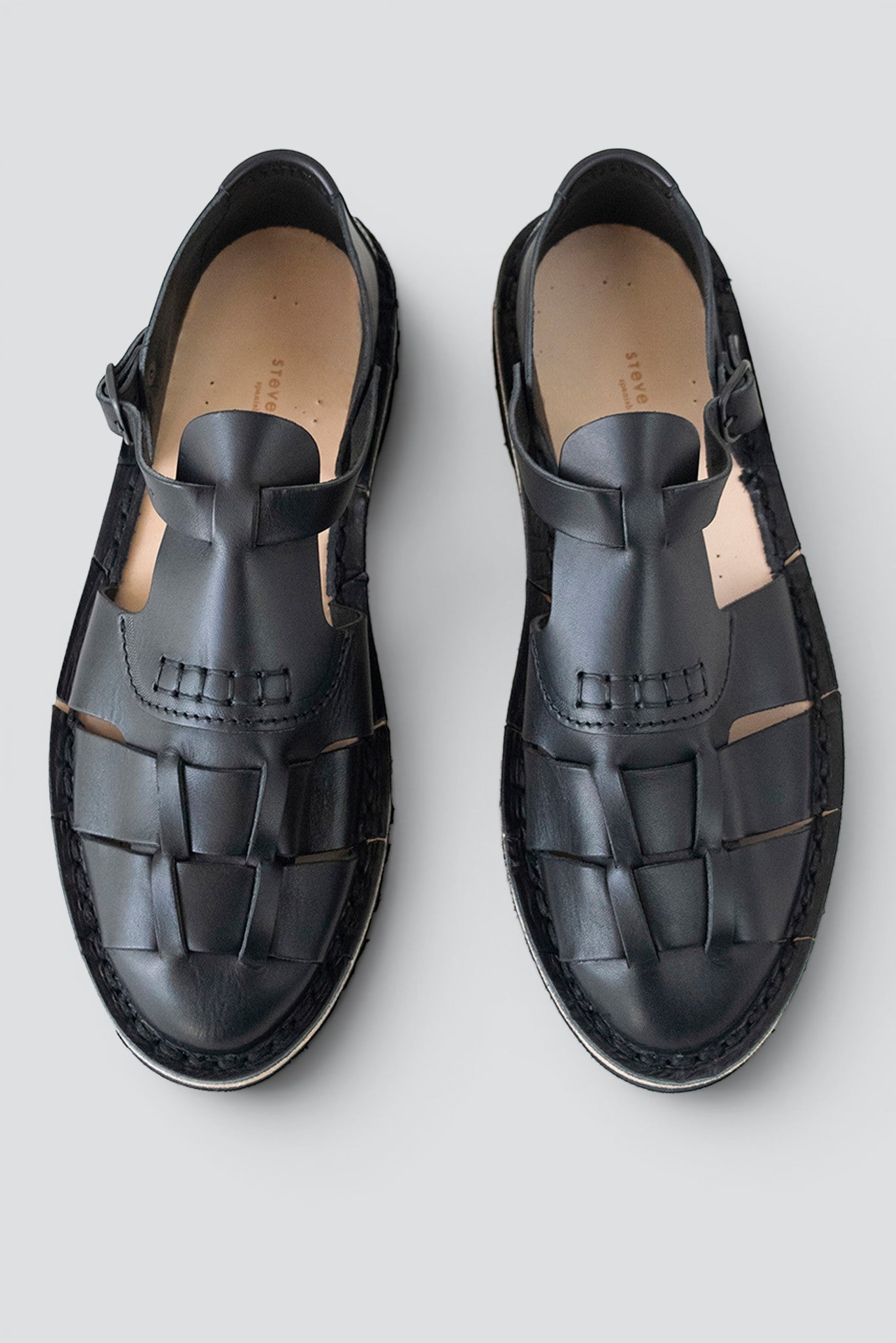 Black 10/04 Black Stitch Sandal
