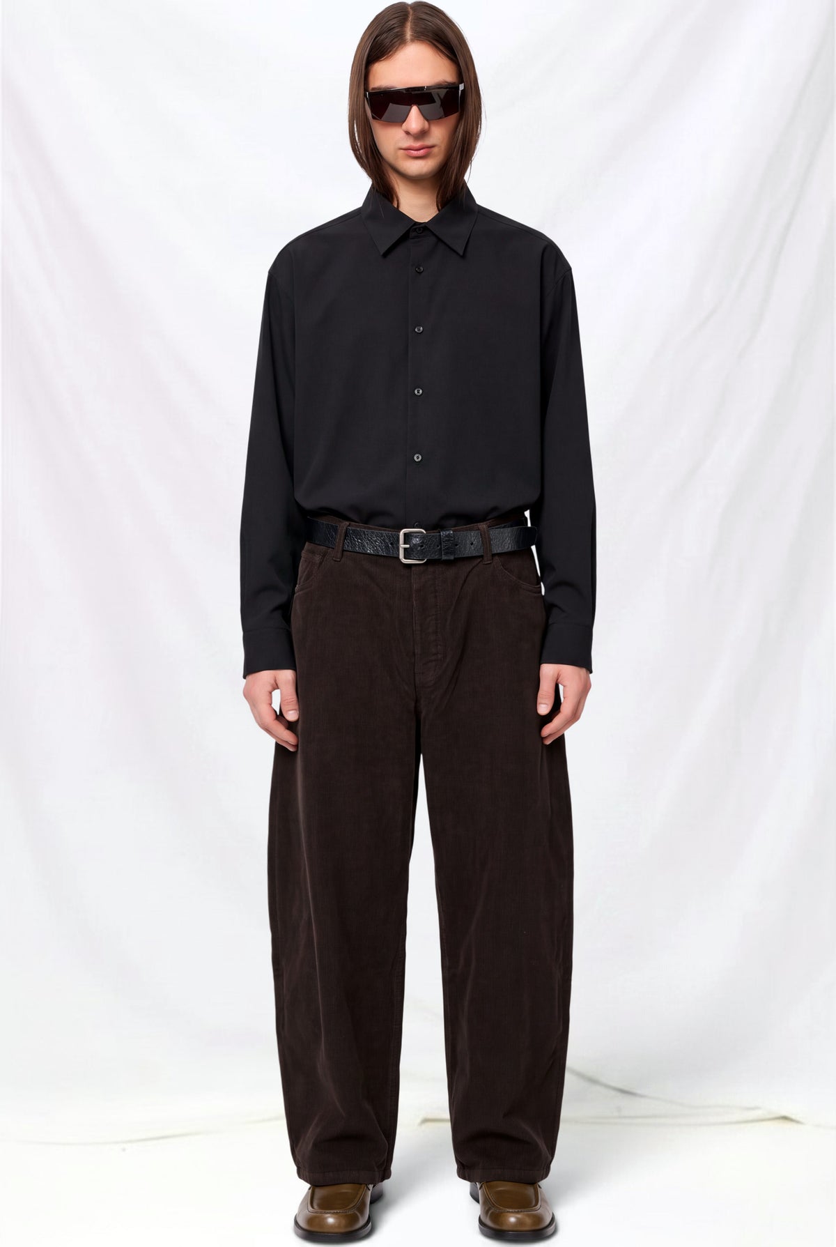 Coffee Paolo Corduroy Wide Leg Pant