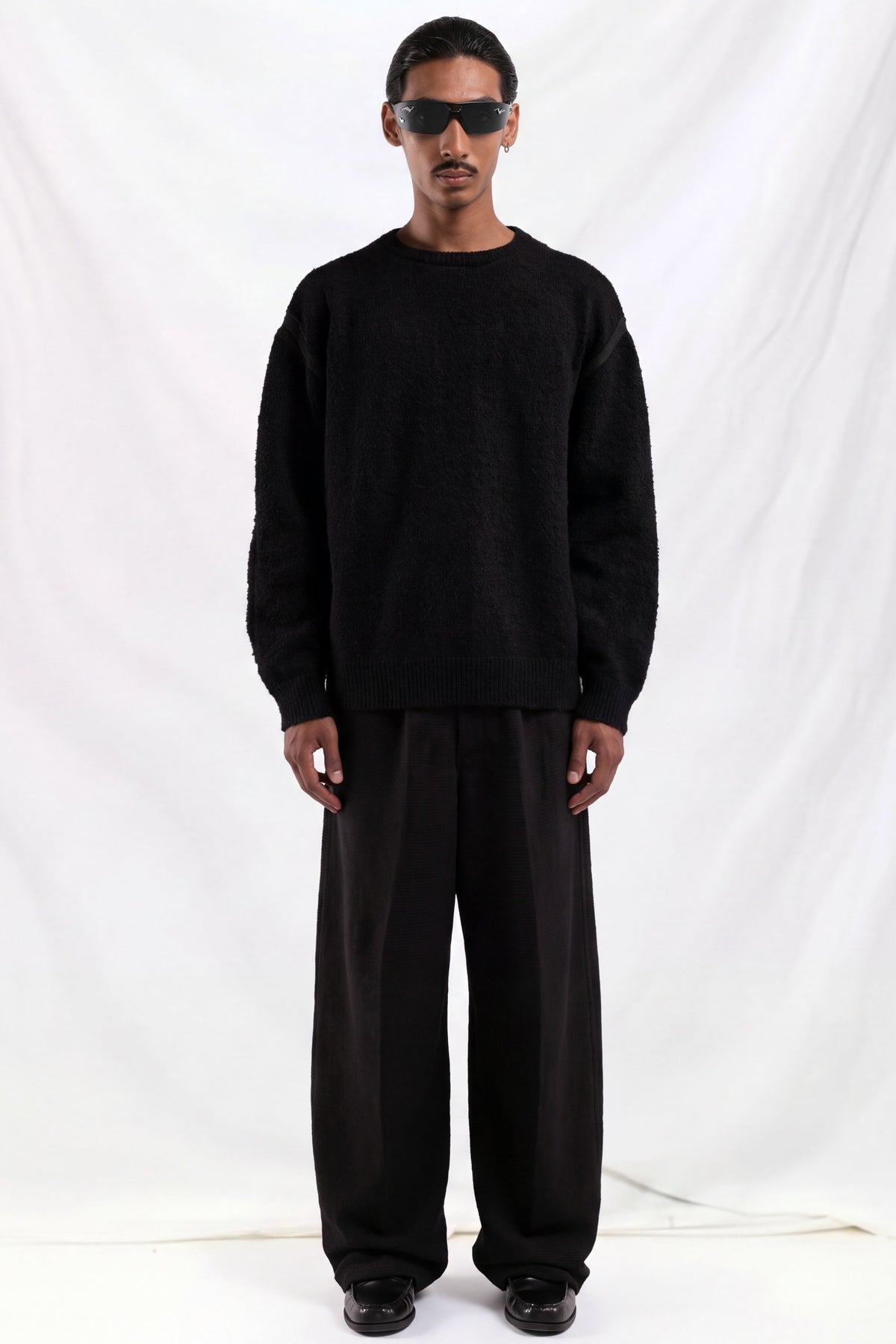 Black Node Crewneck Sweater